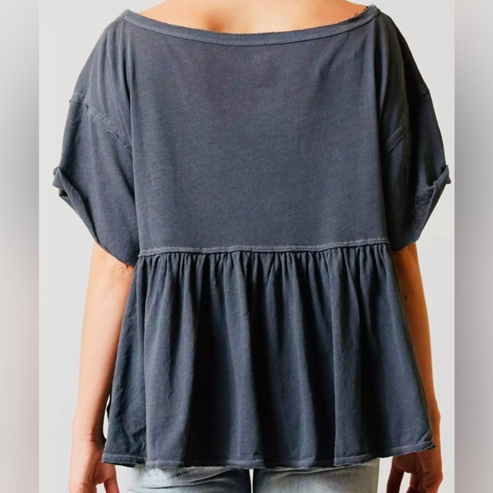 Free People We The Free Charcoal Odyssey Top, size Small Size S / US 4 / IT 40 - 4 Thumbnail