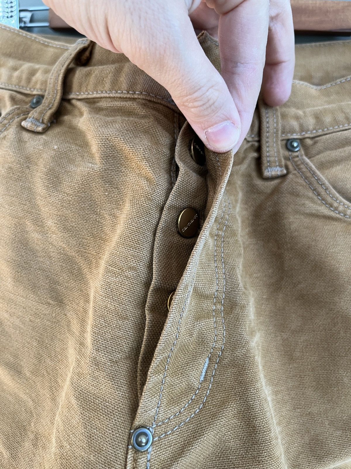Carhartt Carhartt Roper Heavy Duck Canvas Back Cinch Pants Size US 31 - 10 Thumbnail