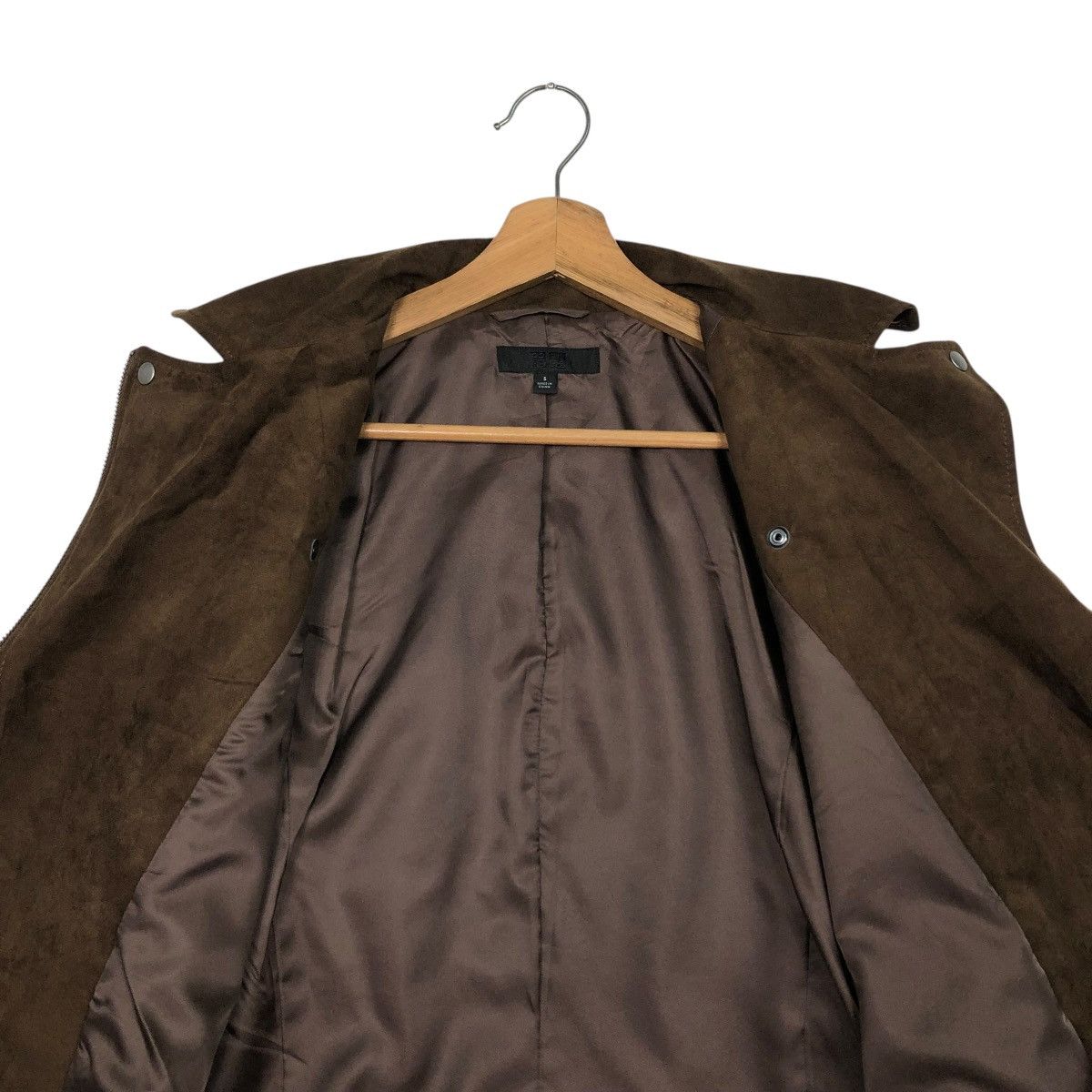 Japanese Brand 🔥CROPPED SUEDE SOFT JACKET DOUBLE COLLAR UNIQLO ISSEY MIYAKE Size US S / EU 44-46 / 1 - 16 Thumbnail