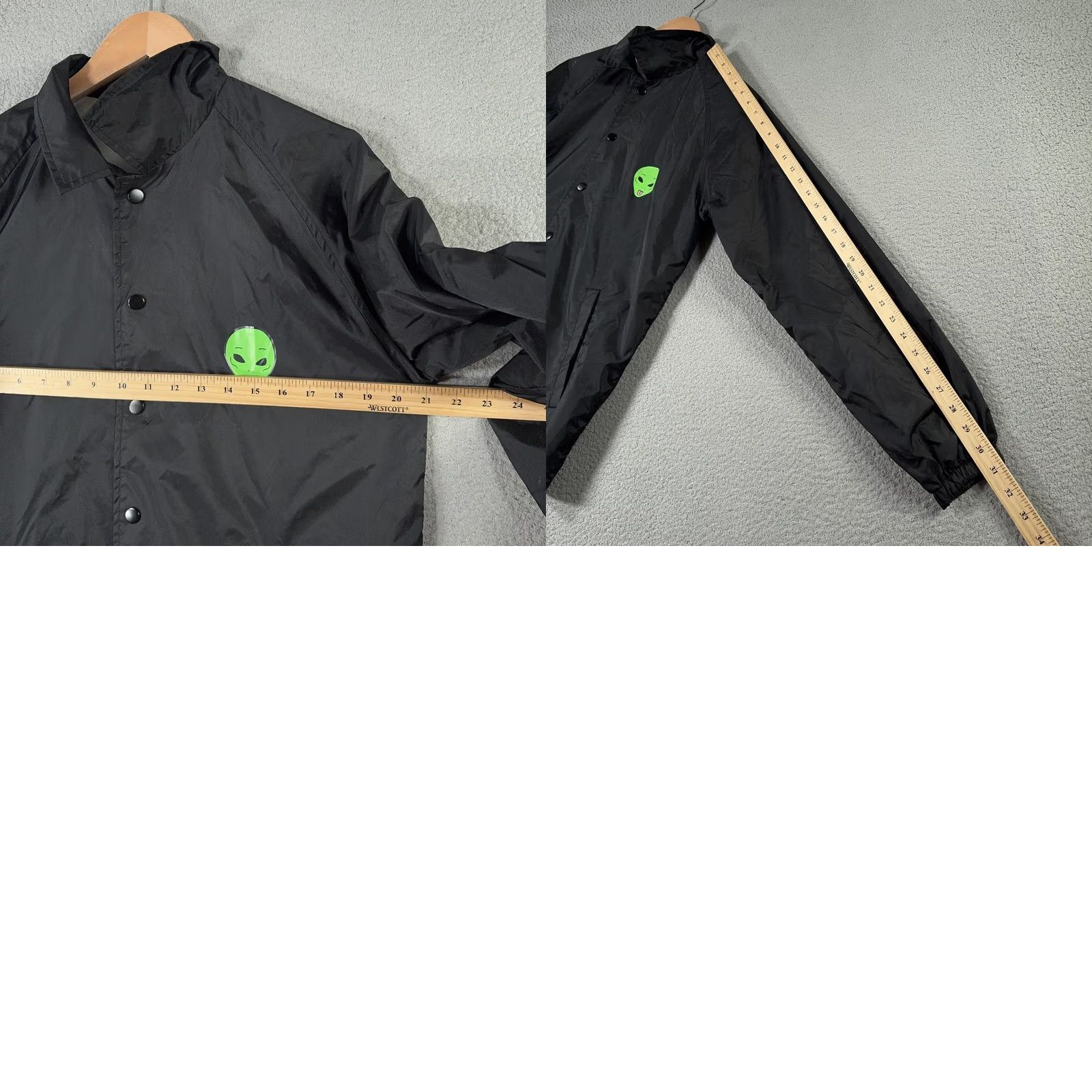 RIPNDIP RIPNDIP Jacket Mens Small Black We Out Here Alien Windbreaker Streetwear Coach Size US S / EU 44-46 / 1 - 10 Thumbnail