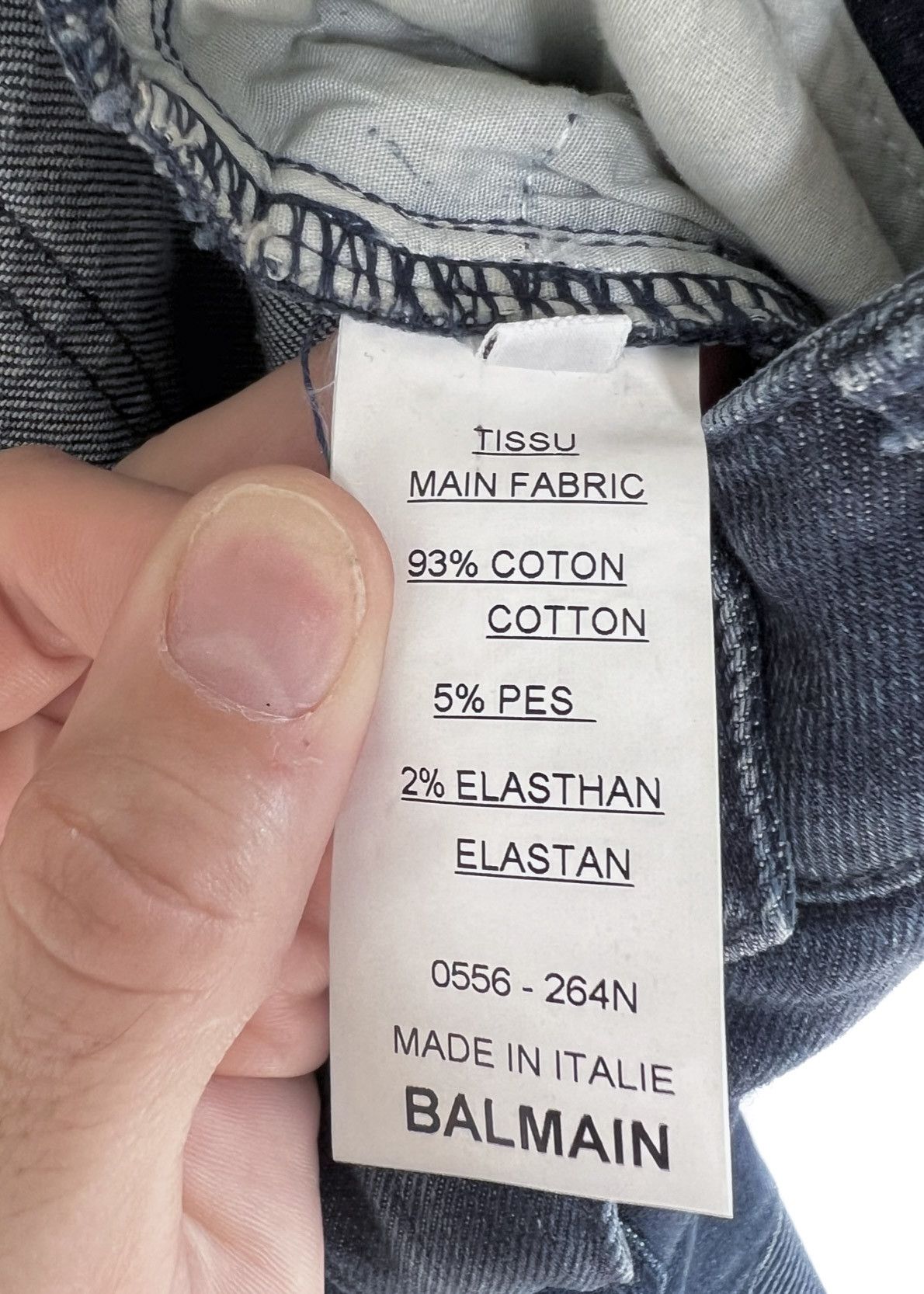 Balmain Balmain Washed Indigo Blue Biker Skinny Jeans Size 27" / US 4 / IT 40 - 7 Thumbnail