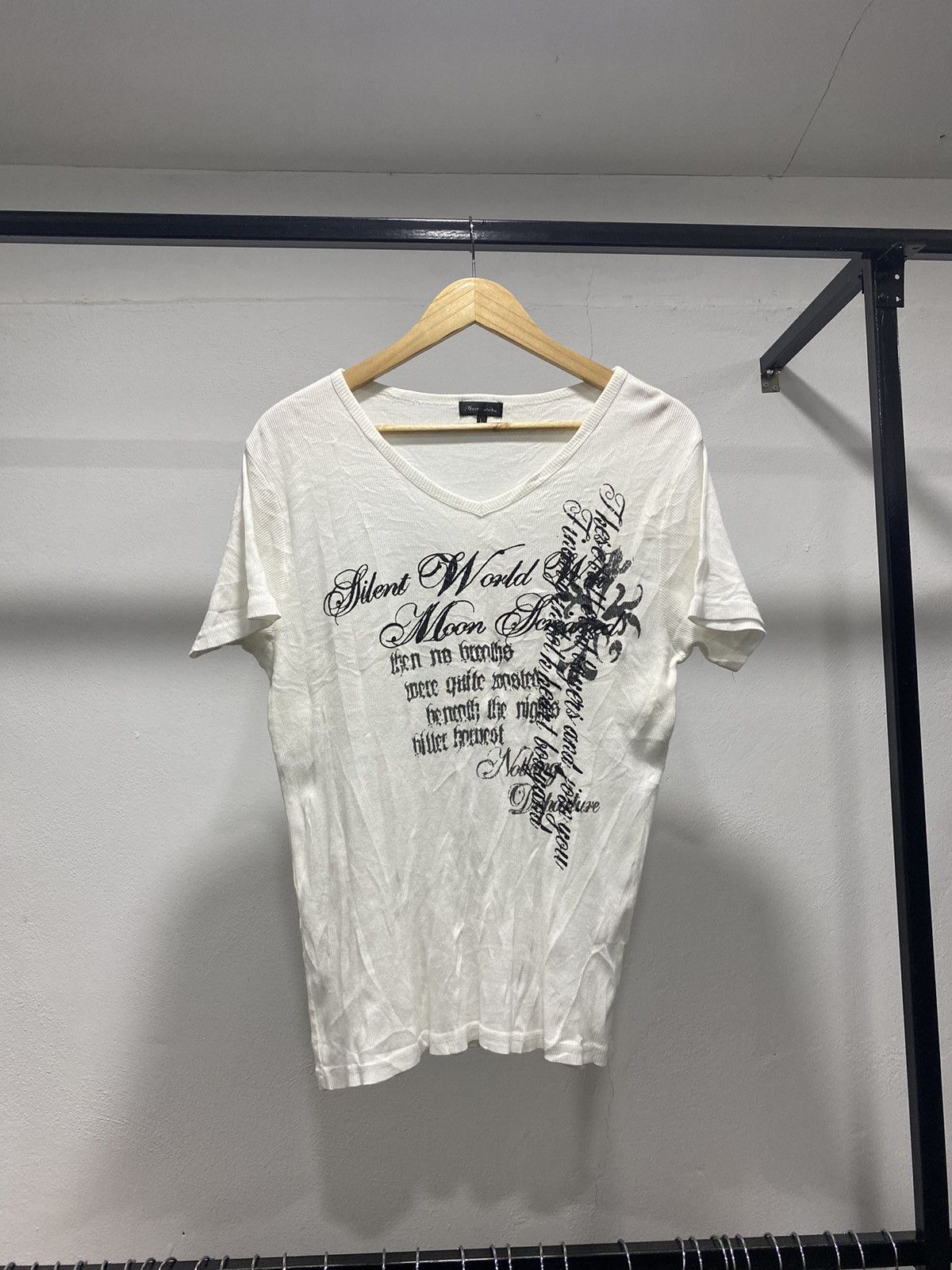 Sick☠️ Beaumere Poem Wording Tee Knit Punk Grunge Lgb