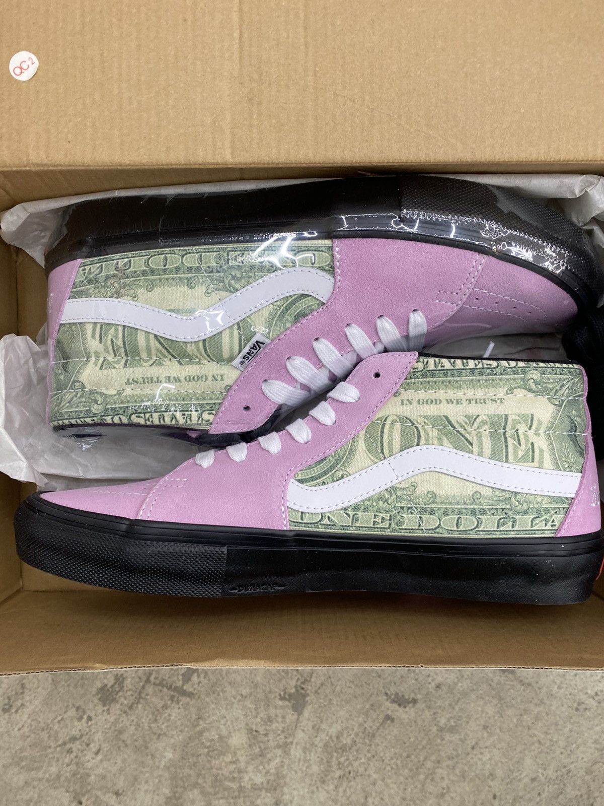 Supreme × Vans Supreme Vans Grosso M Dollar Bills Pink Size US 10.5 / EU 43-44 - 1 Thumbnail