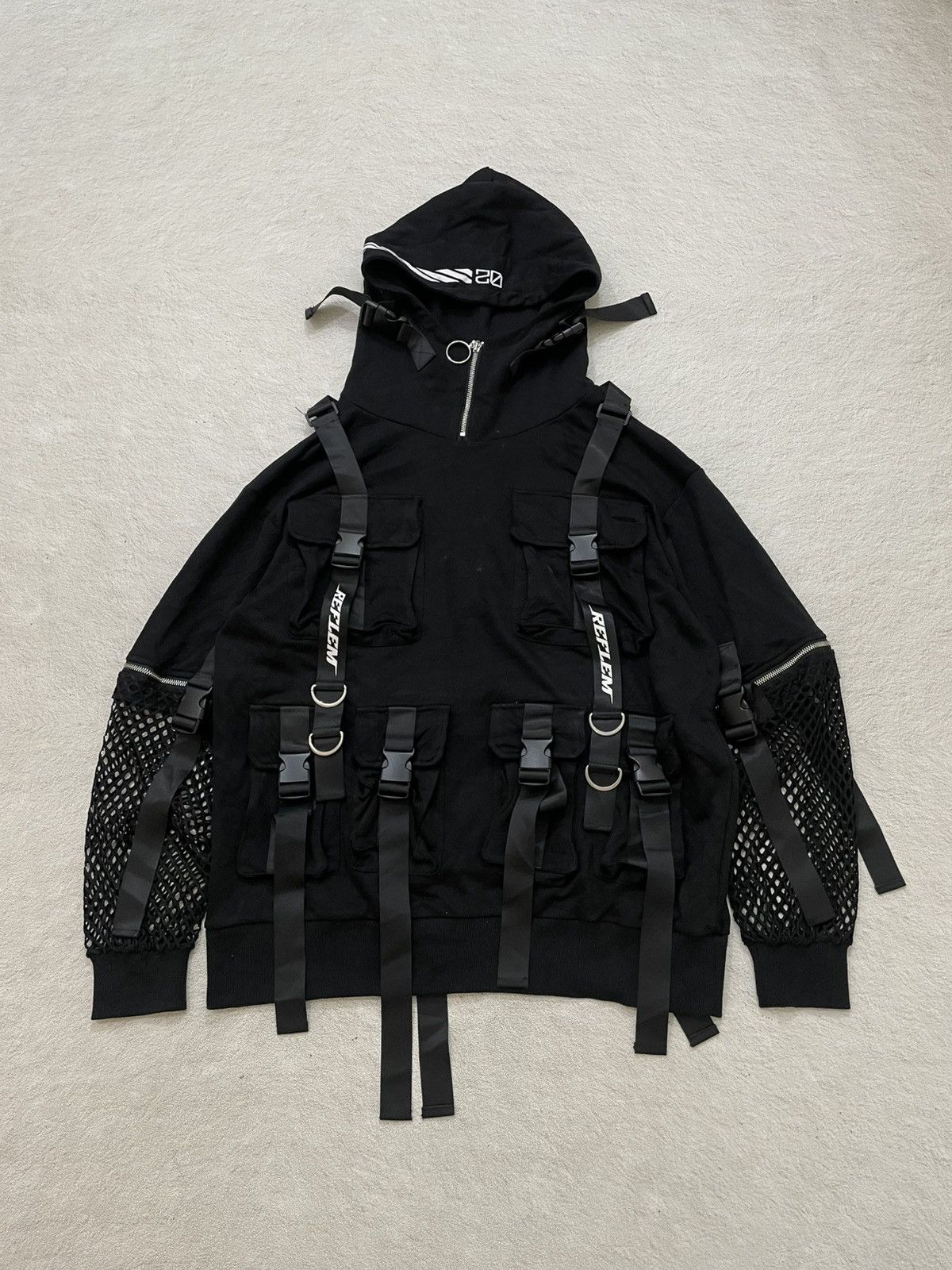 Japanese Brand 00s Tactical Harness Hoodie Techwear Bondage Y2K LGB Hysteri Size US XL / EU 56 / 4 - 1 Thumbnail