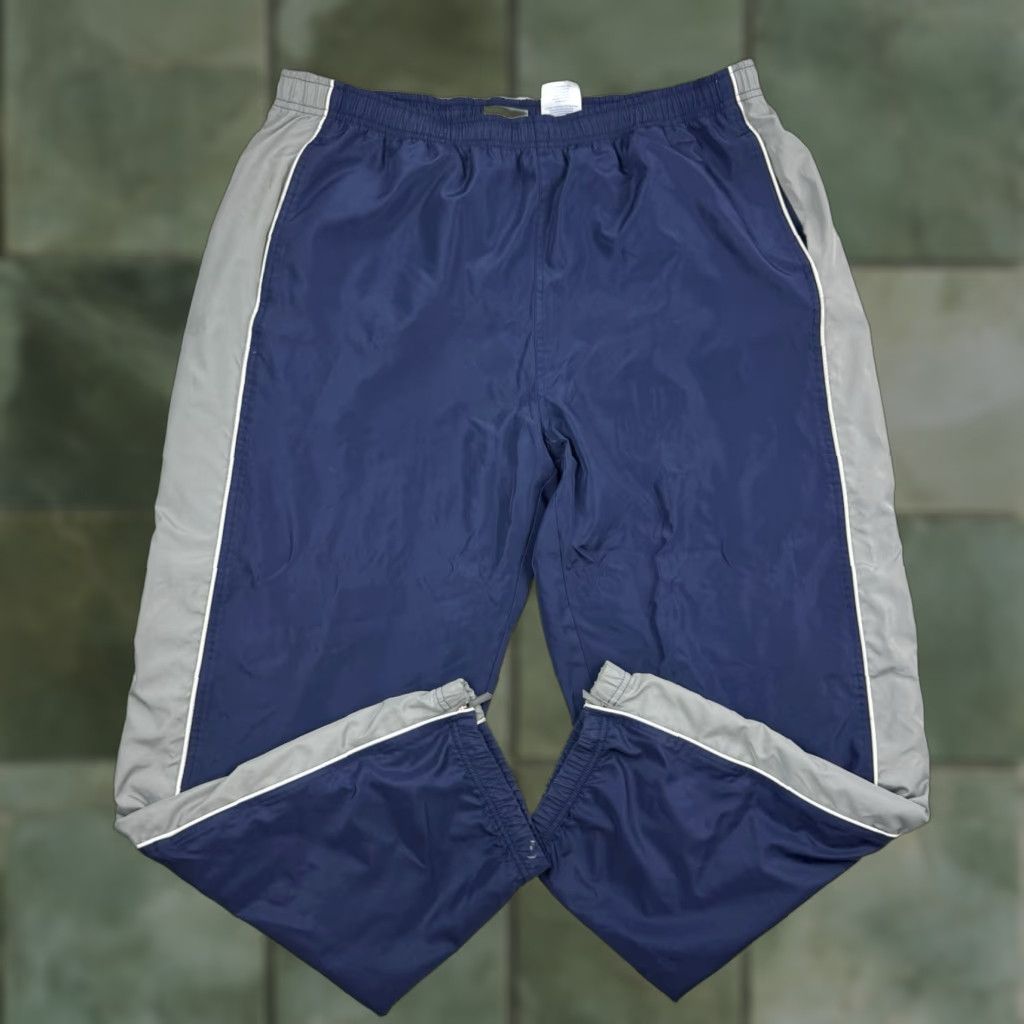 Reebok VINTAGE Reebok Track Pants Men 2XL Athletic Baggy Blue Y2K Hipster Skills Size US 39 - 1 Thumbnail