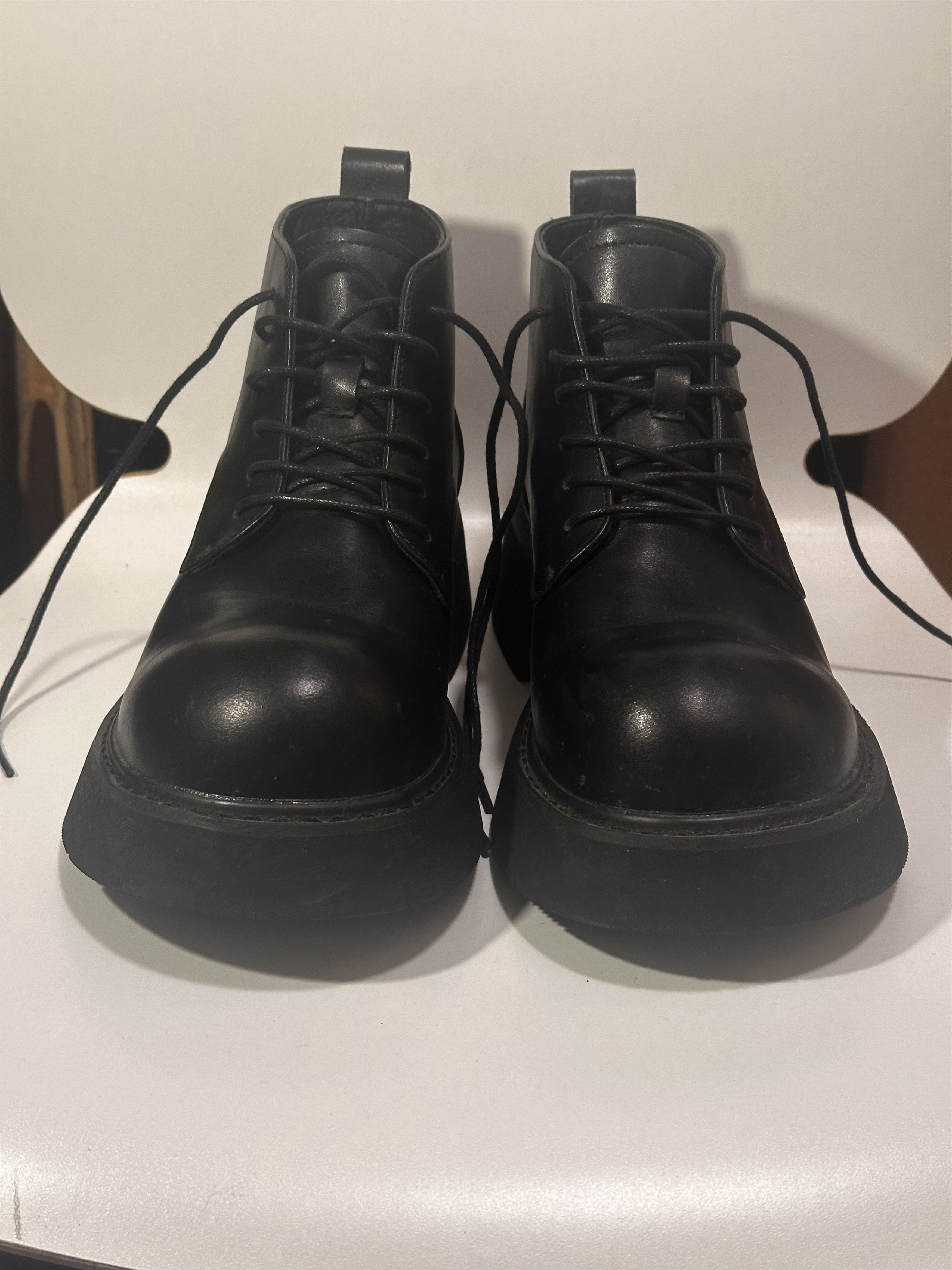 Japanese Brand Chunky Derby Half Boots Size US 8 / EU 41 - 4 Thumbnail