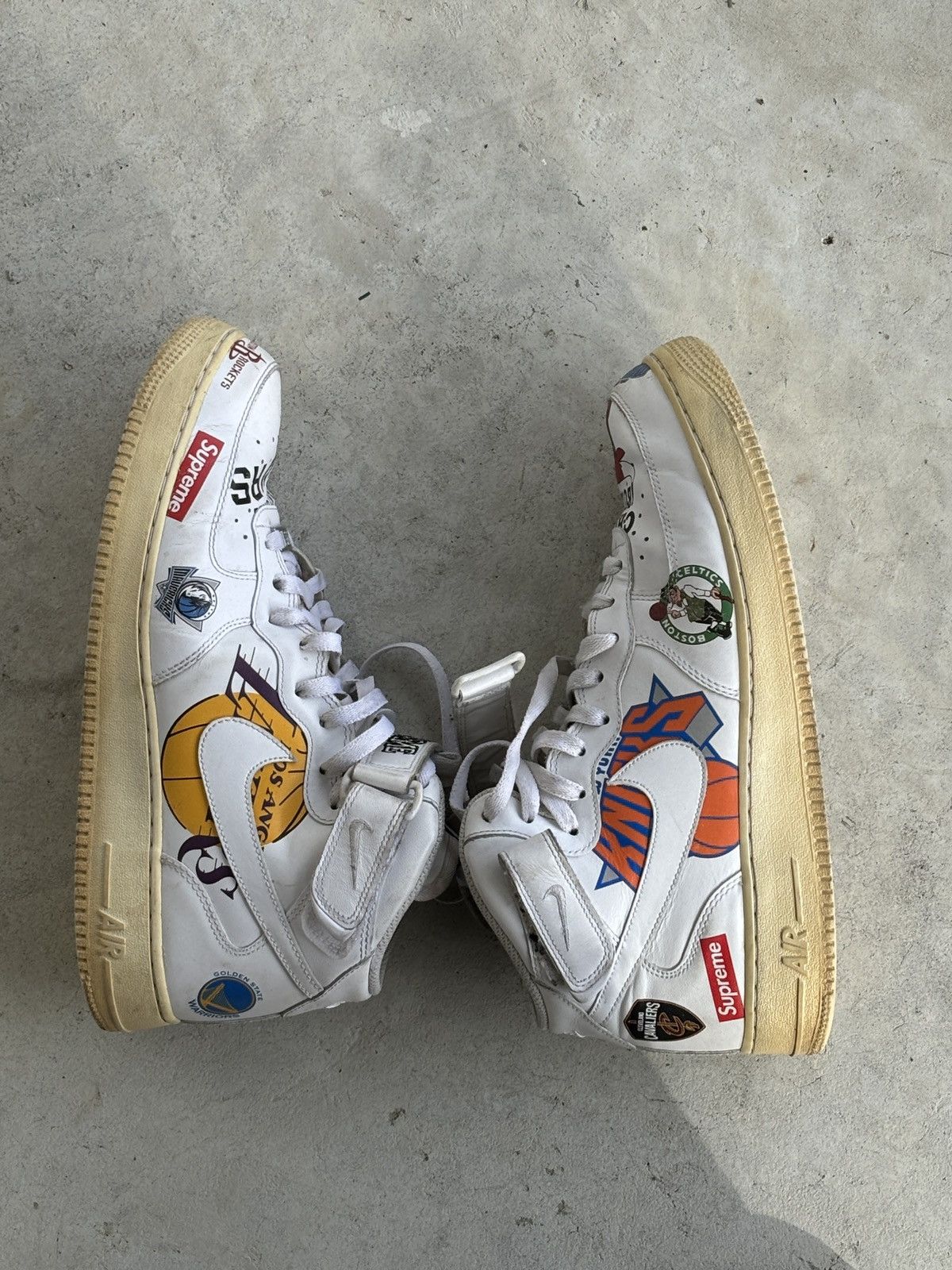 Nike × Supreme Supreme Air Force 1 Mid '07 NBA Size US 11.5 / EU 44-45 - 3 Thumbnail