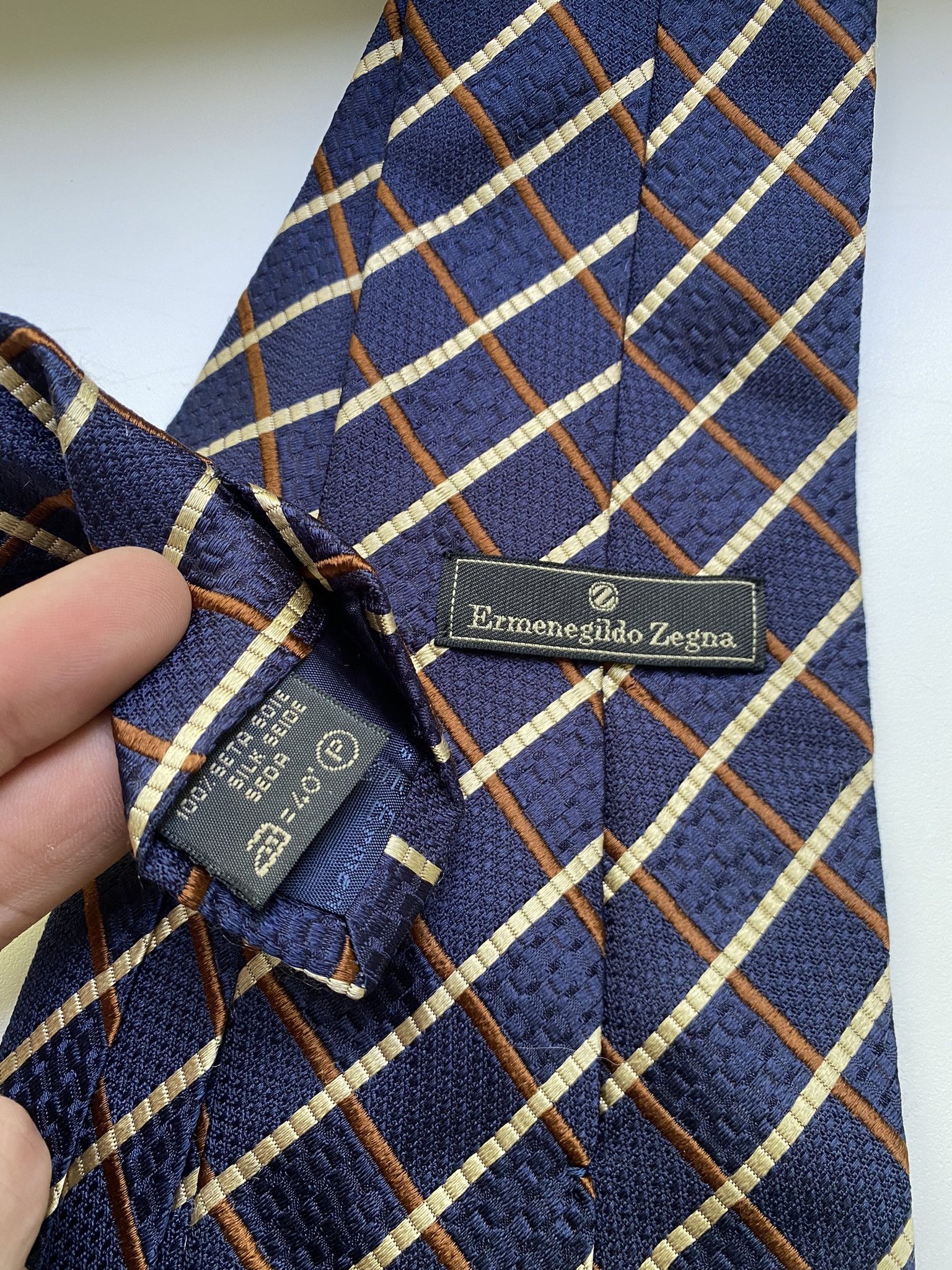 Designer × Ermenegildo Zegna Tie Ermenegildo Zegna Luxury Size ONE SIZE - 2 Thumbnail