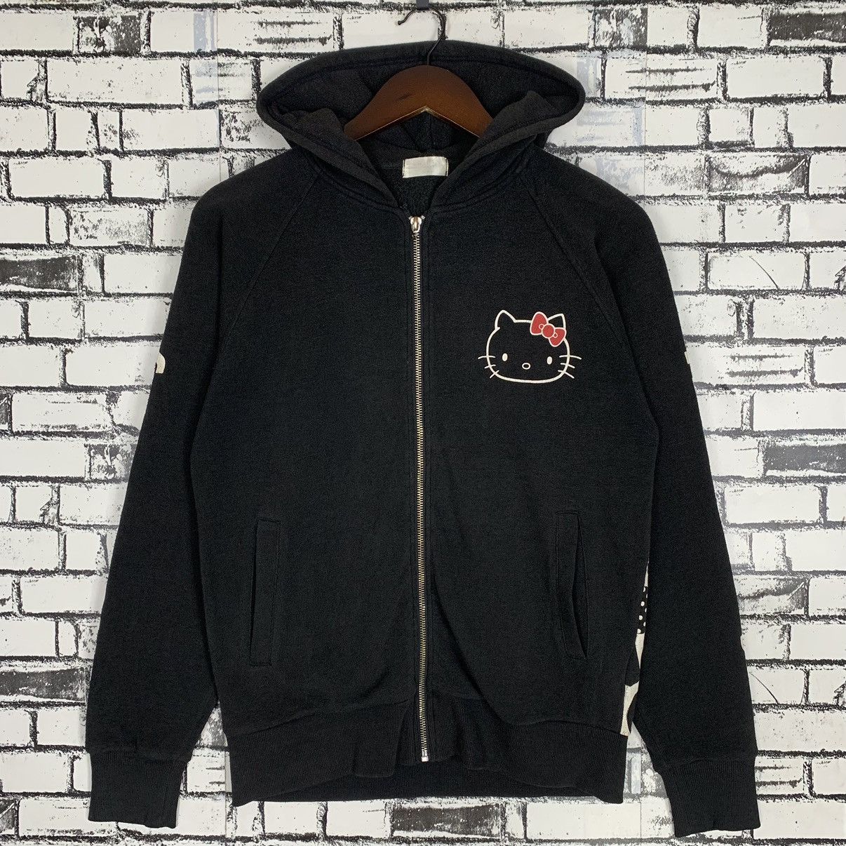 Japanese Cartoon Hello Kitty Zipper Hoodie Backprint