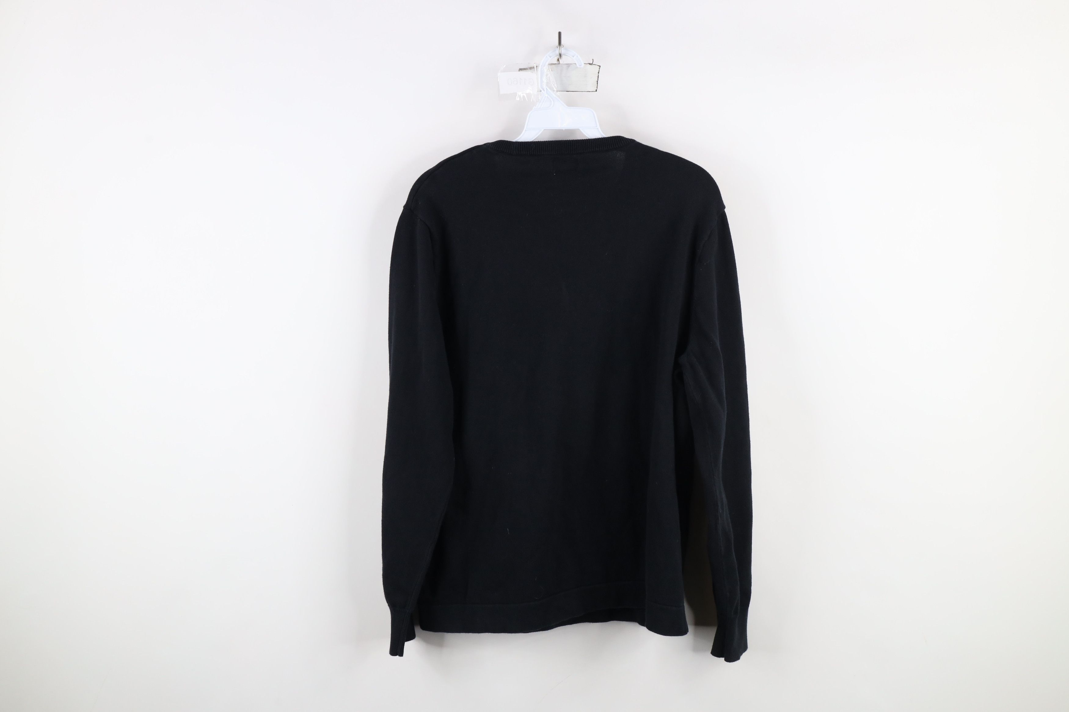 J.Crew × Vintage Vintage Y2K J Crew Blank Cotton Knit Crewneck Sweater Black Size L / US 10 / IT 46 - 6 Thumbnail