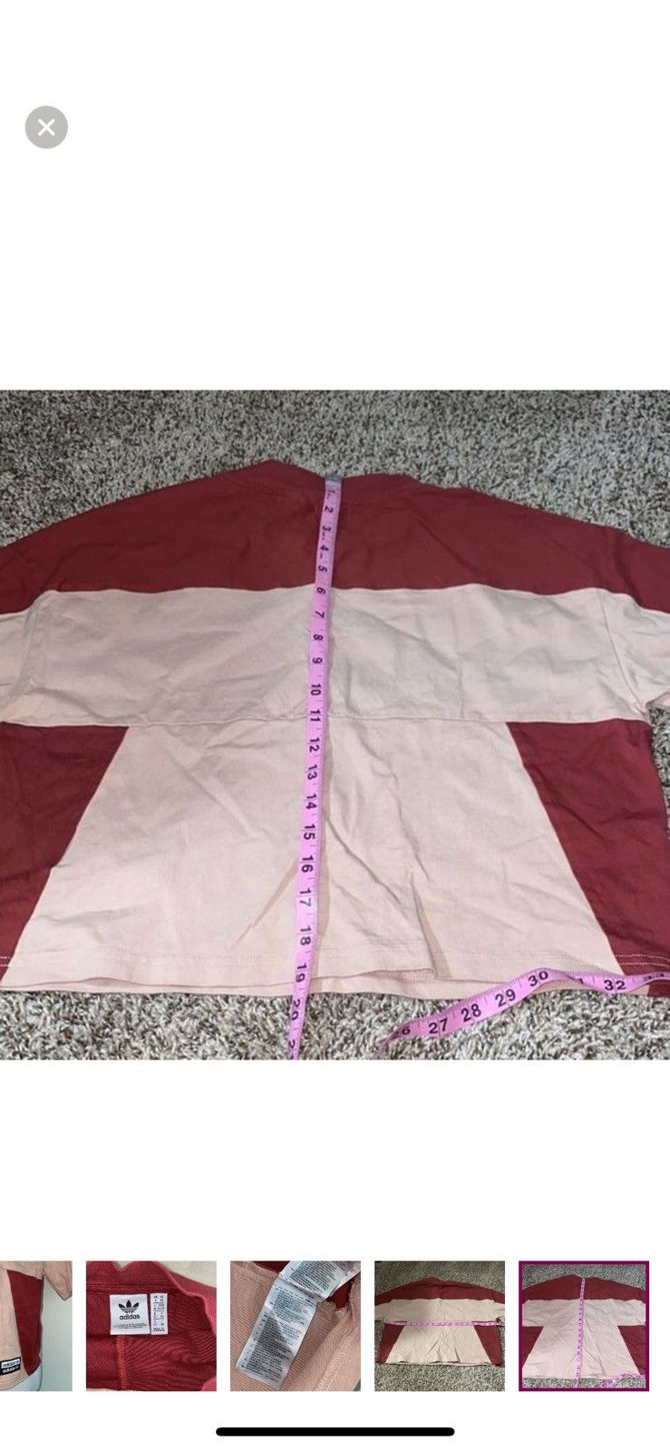 Adidas Adidas XS oversized boxy cropped top Size XS / US 0-2 / IT 36-38 - 7 Thumbnail