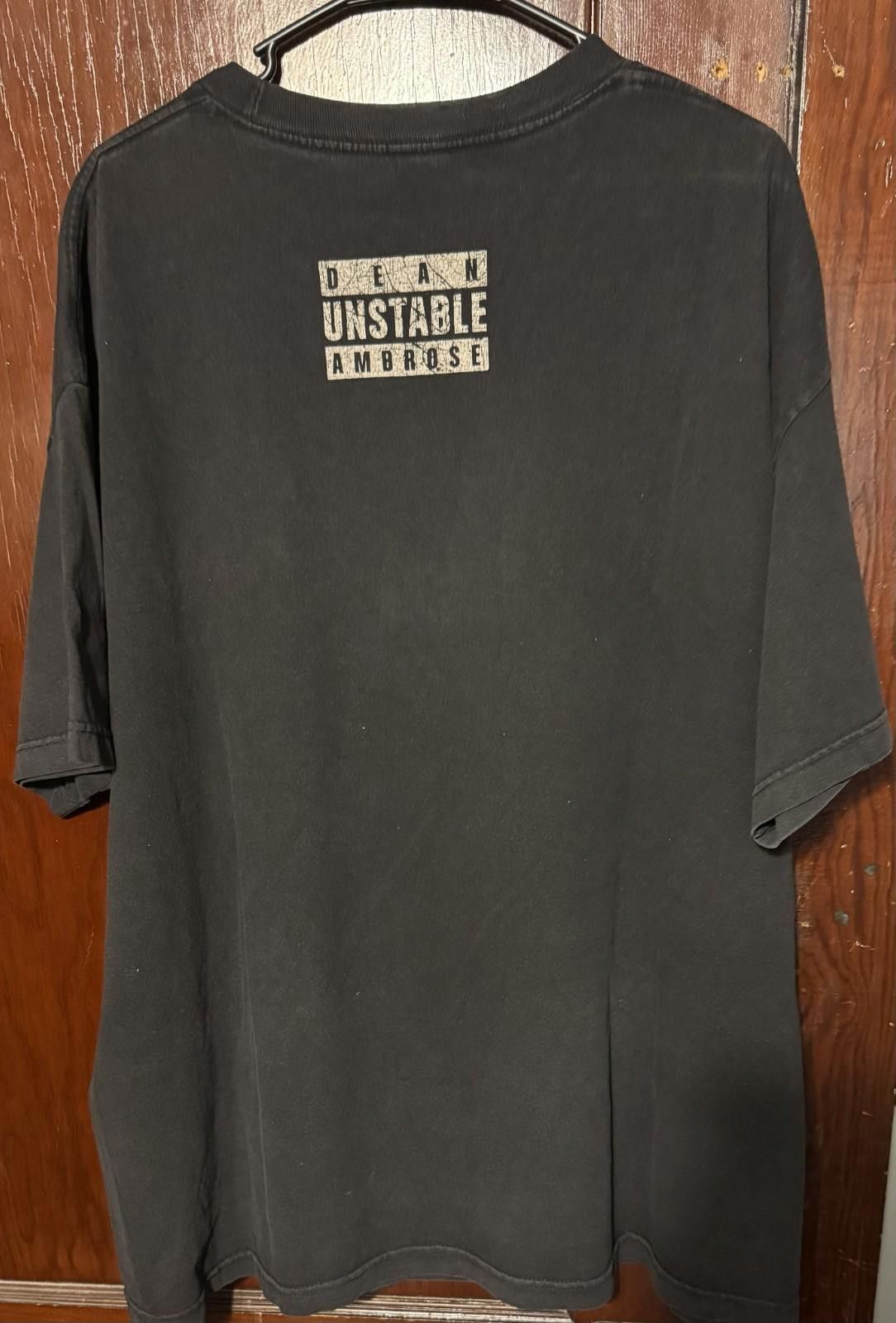 WWE Dean Ambrose WWE T-Shirt Men's Size XXL Black Jon Moxley AEW Size US XXL / EU 58 / 5 - 2 Thumbnail