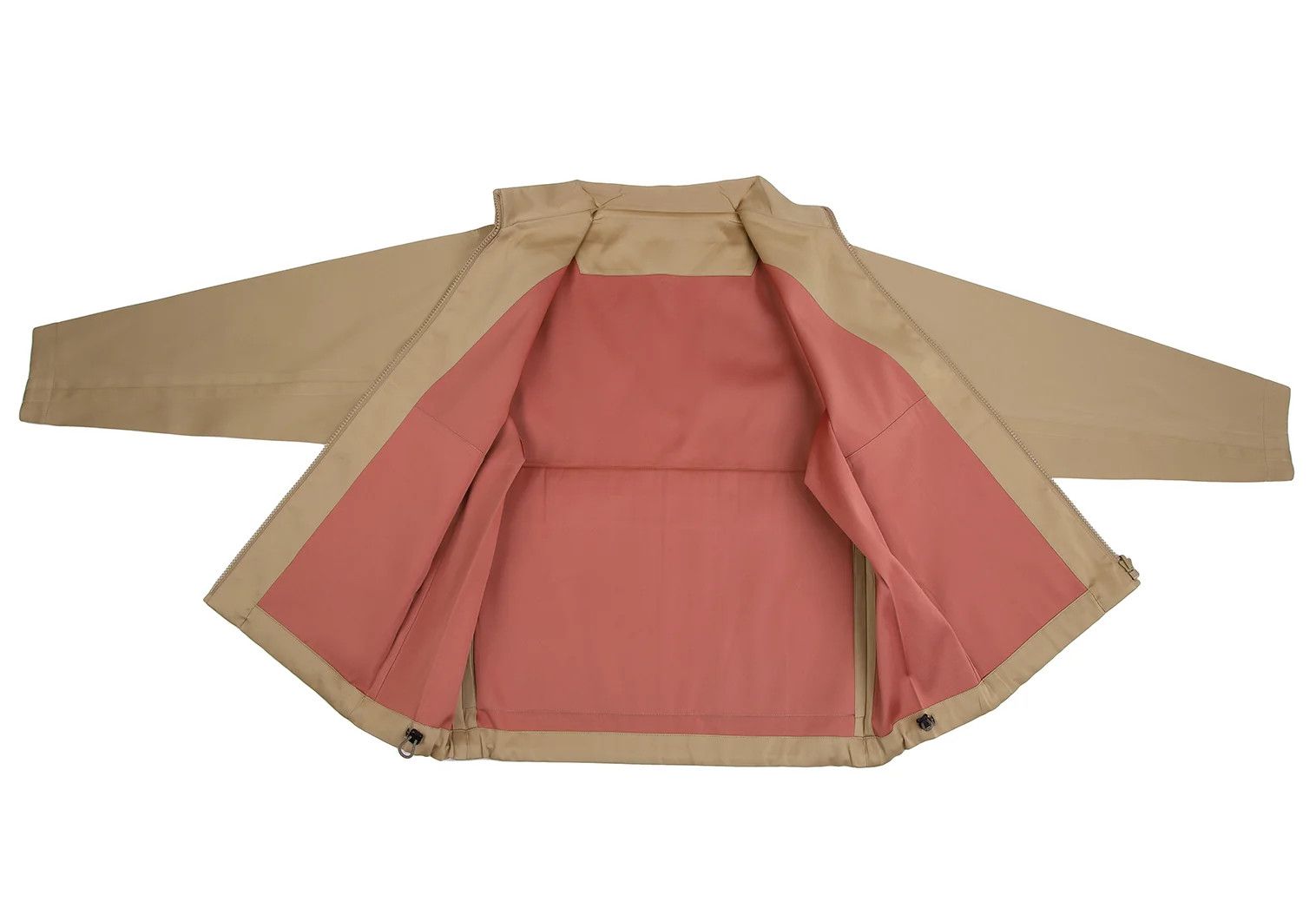 Issey Miyake Satin Zip-Up Packable Jacket in Beige Size US L / EU 52-54 / 3 - 11 Thumbnail