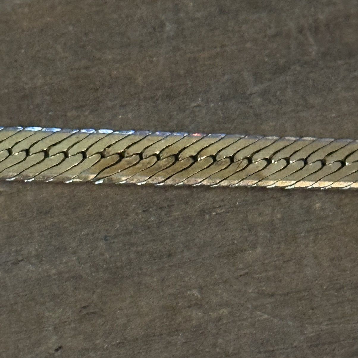 Vintage Vintage 24K GP herringbone chain necklace Size ONE SIZE - 5 Thumbnail
