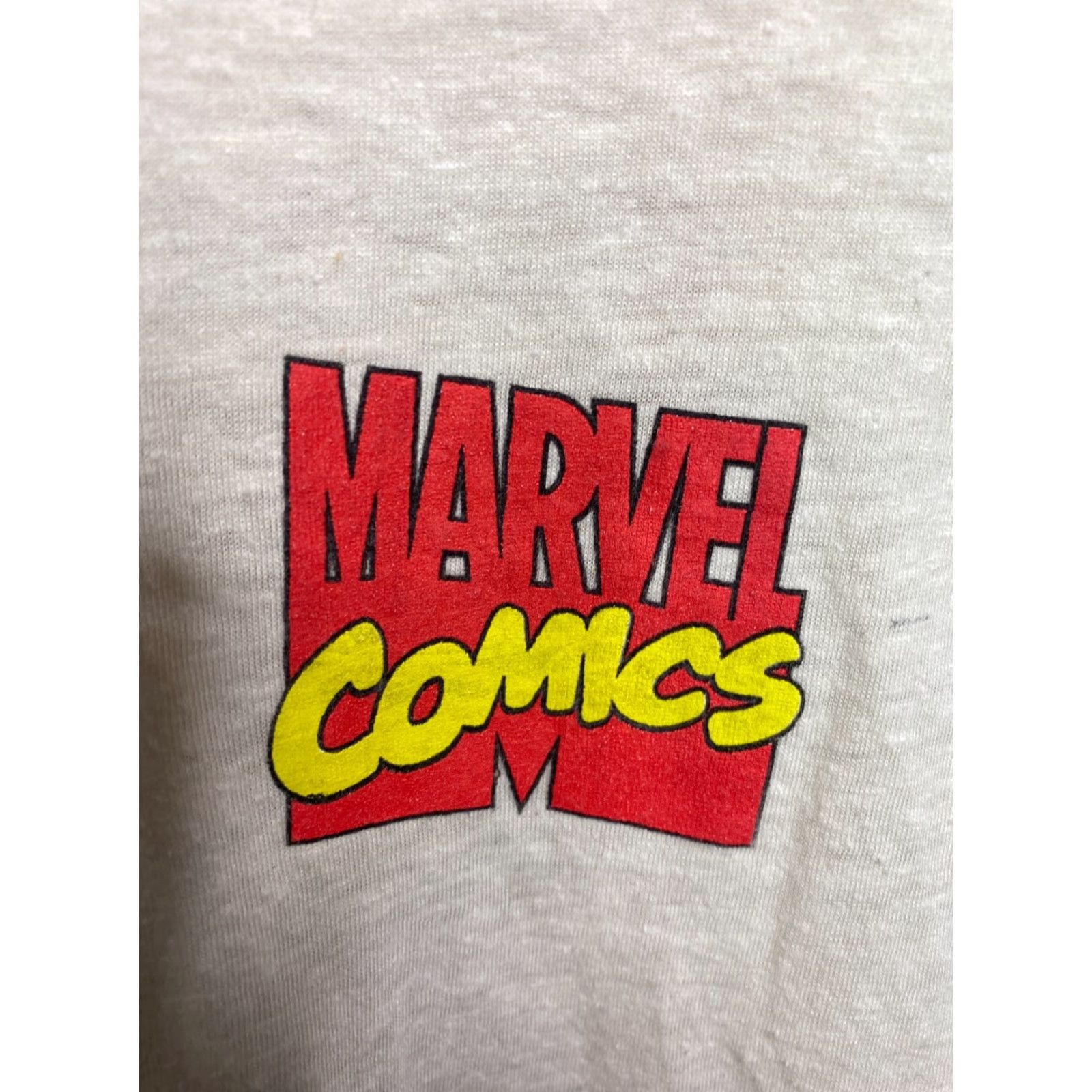 Vintage Marvel T-Shirt Men Graphic Marvel Comics Tee Crew Neck Short Sleeve White 100% Cotton XS-XL Vintage Size US M / EU 48-50 / 2 - 5 Thumbnail
