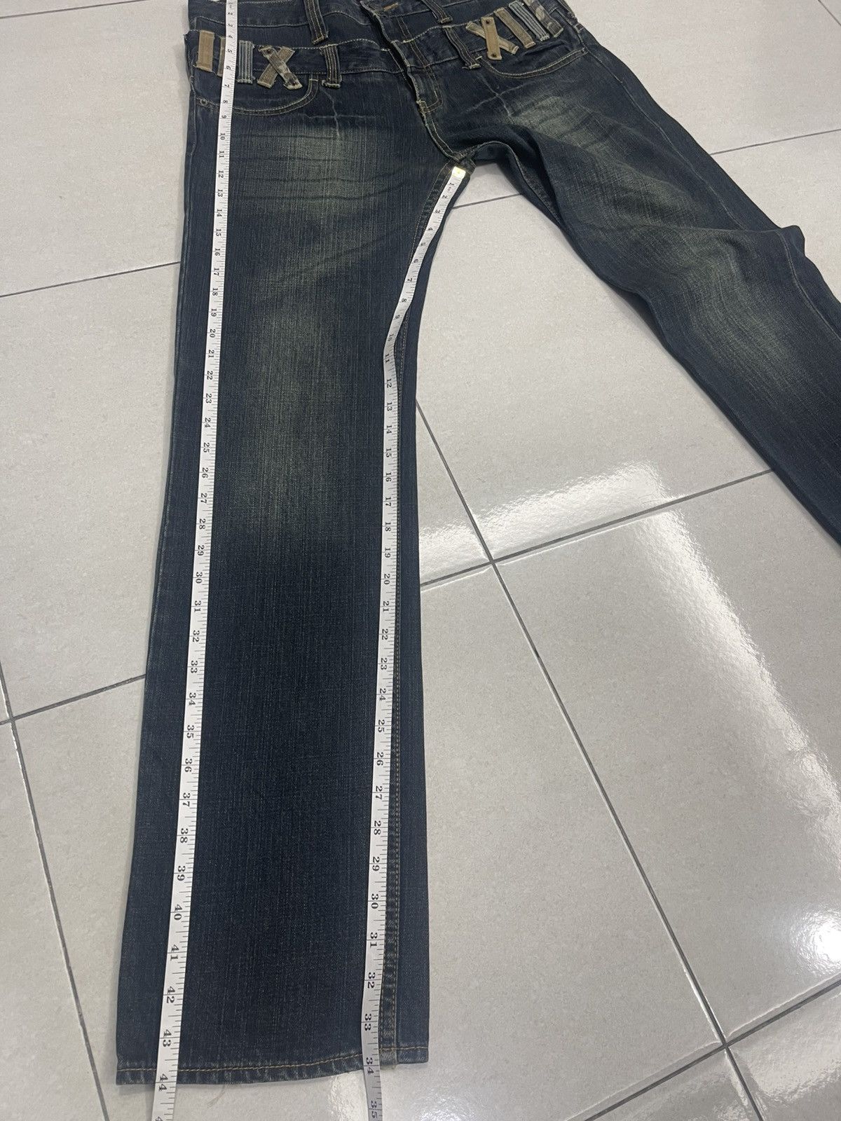 Japanese Brand RARE Dominate Handcrafted Denim - Double Waist Roman Numeral Size US 34 / EU 50 - 12 Thumbnail