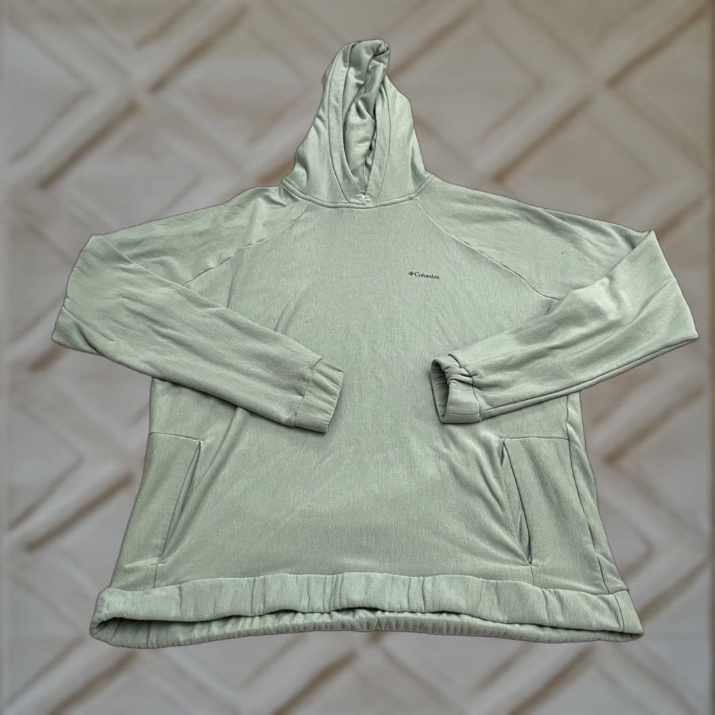 Vintage Columbia Hoodie Pullover Sweatshirt Womens XL Green Pockets All Seasons Casual Outdoor Size XL / US 12-14 / IT 48-50 - 1 Thumbnail
