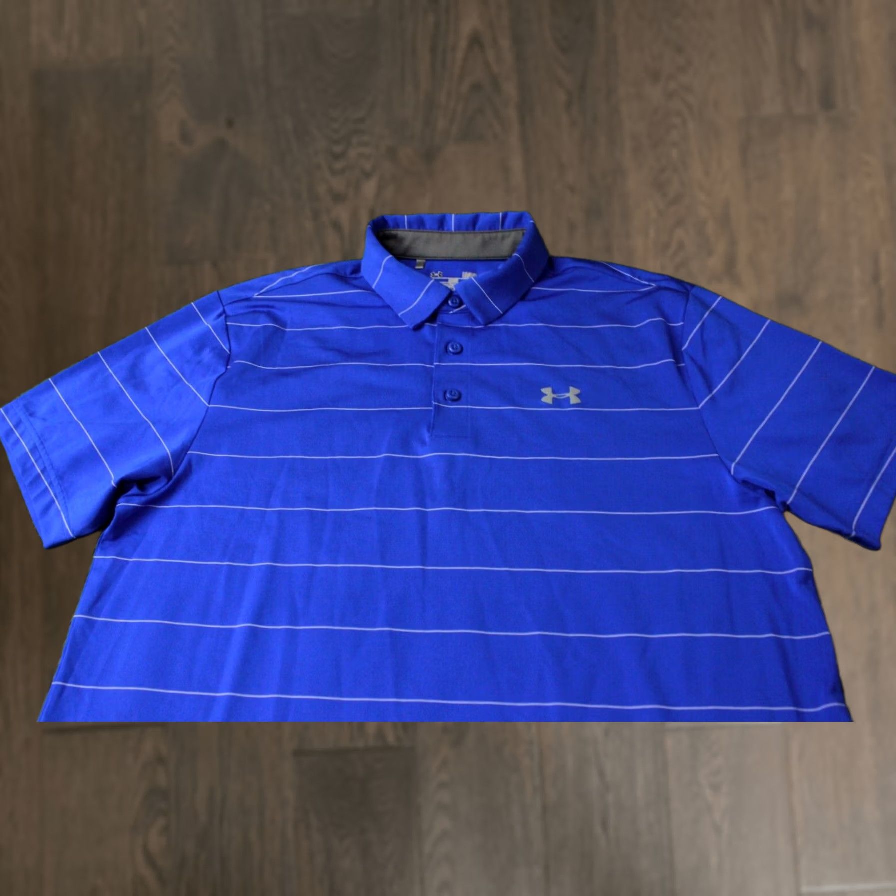 Under Armour Under Armour HeatGear 2017 Polo Shirt Jersey Adult Large Blue and White Size US L / EU 52-54 / 3 - 1 Thumbnail