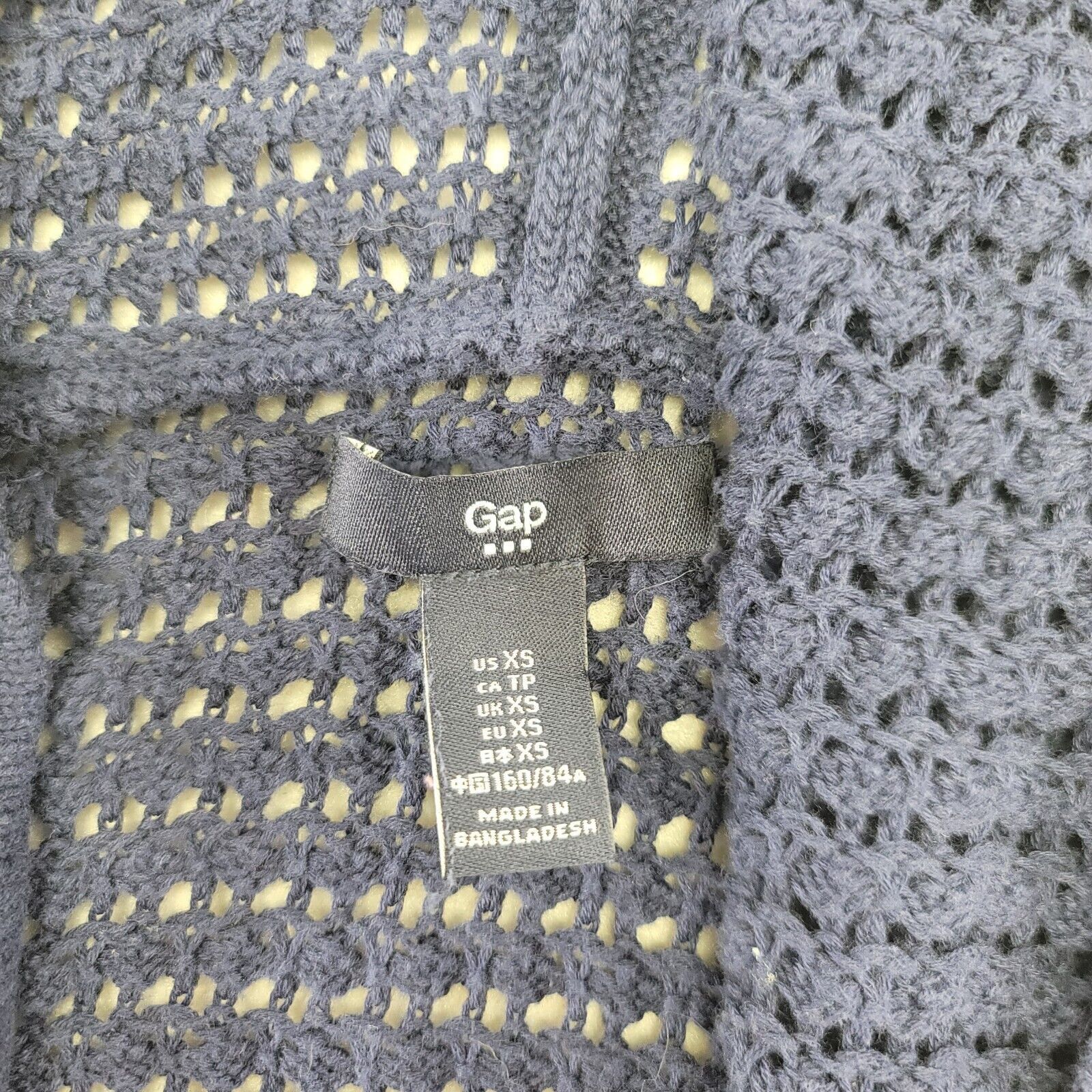 Gap Gap Casual Open Hooded Sweater Womens Size Extra Small Blue Size XS / US 0-2 / IT 36-38 - 3 Thumbnail