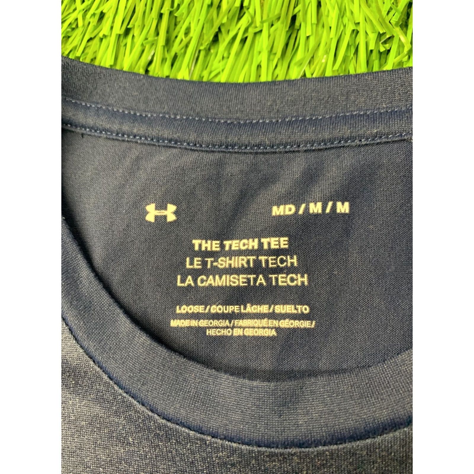 Under Armour Nike Under Armour Tech Tee Shirt Mens M Blue 2021 Jersey Short Sleeve Crew Neck Training Compression Tee 100% Polyester Size US M / EU 48-50 / 2 - 4 Thumbnail