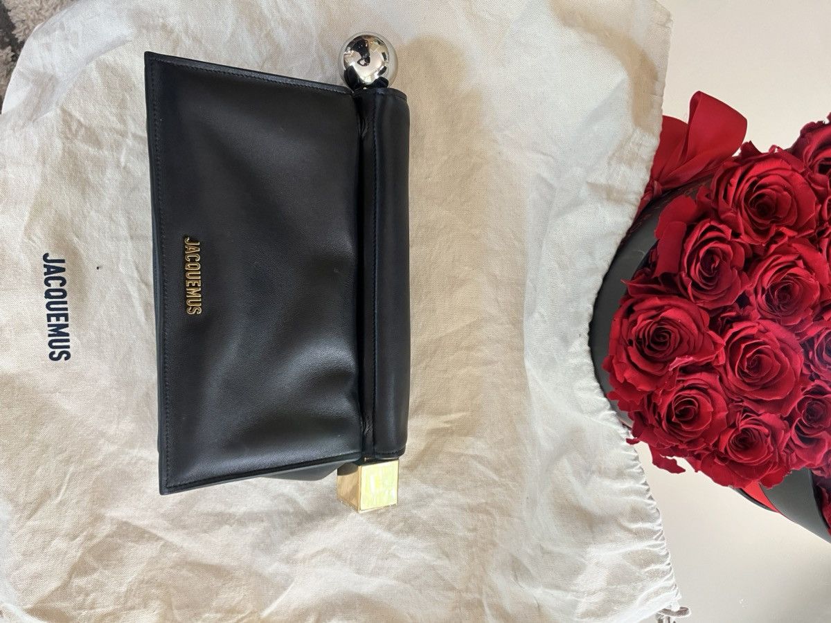Jacquemus Jacquemus Black Les Classiques “The Rond Carre” Clutch Size ONE SIZE - 5 Thumbnail