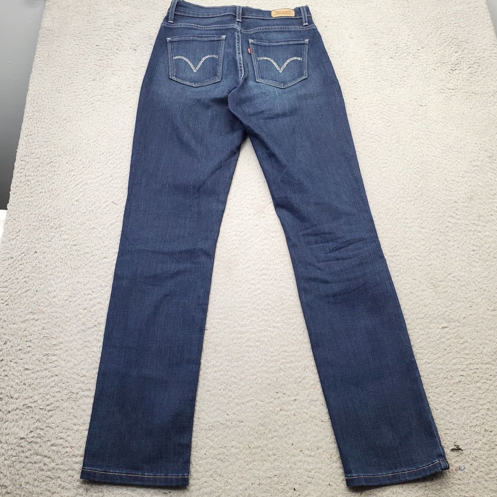 Levi's Levi'S Skinny Jeans Women 4M Blue Denim Perfectly Slimming Faded Arcuate Pocket Size 27" / US 4 / IT 40 - 2 Thumbnail