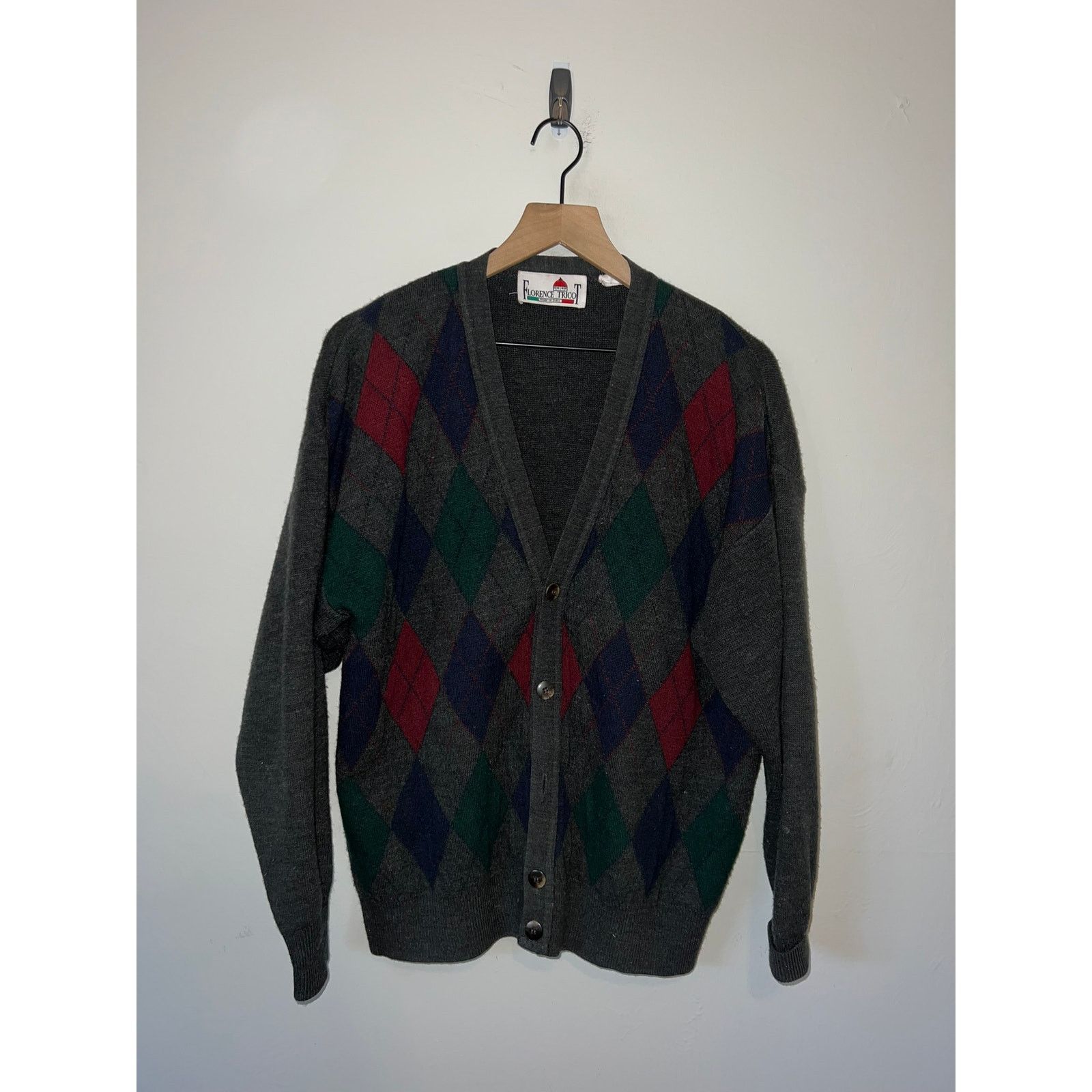 Florence Tricot Vintage Florence Tricot Sweater Italy Cardigan VTG 90s Large Size US L / EU 52-54 / 3 - 1 Thumbnail