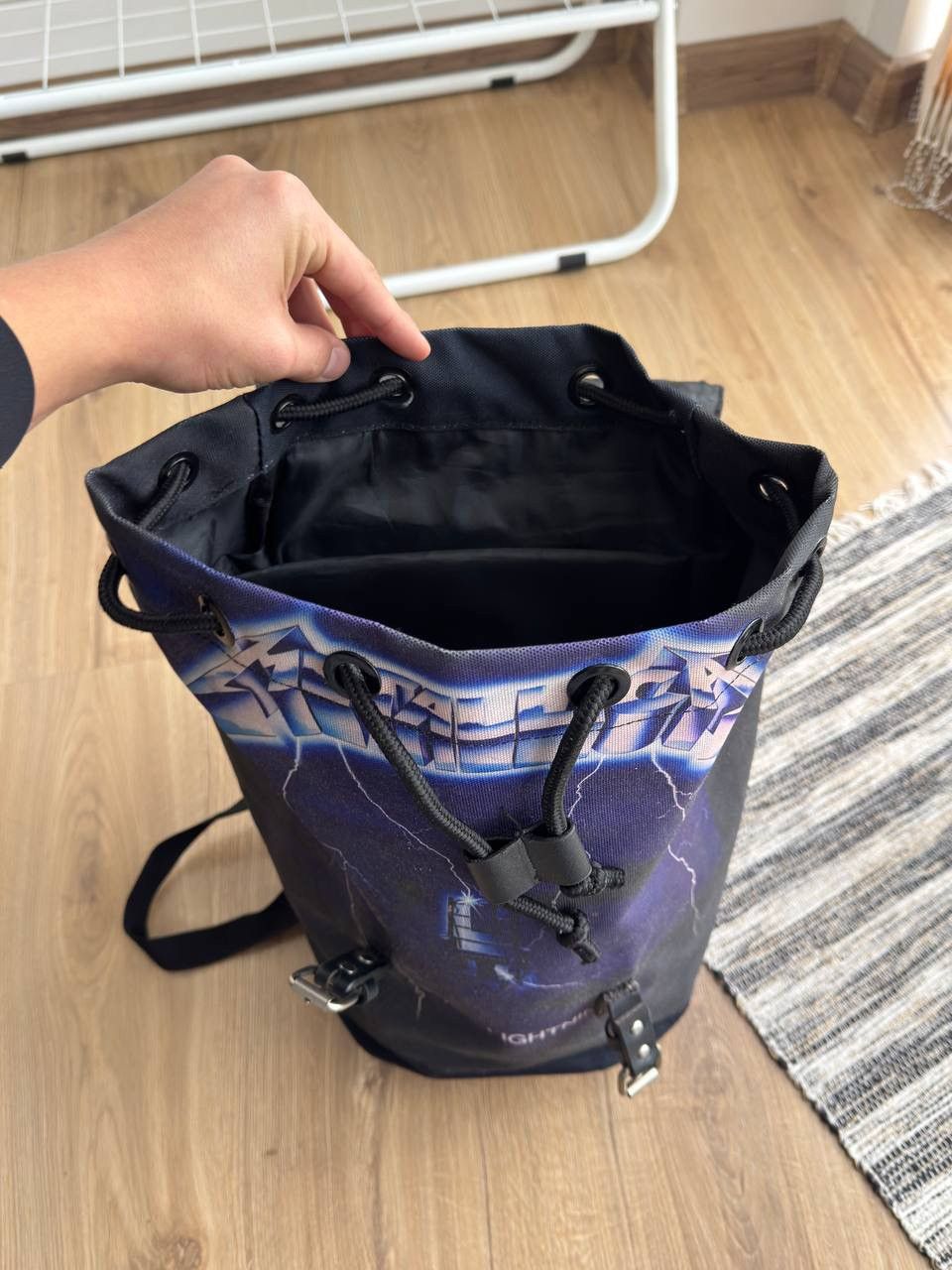 Metallica VINTAGE METALLICA RIDE THE LIGHTING ROCKSAX BAG BACKPACK Size ONE SIZE - 10 Thumbnail