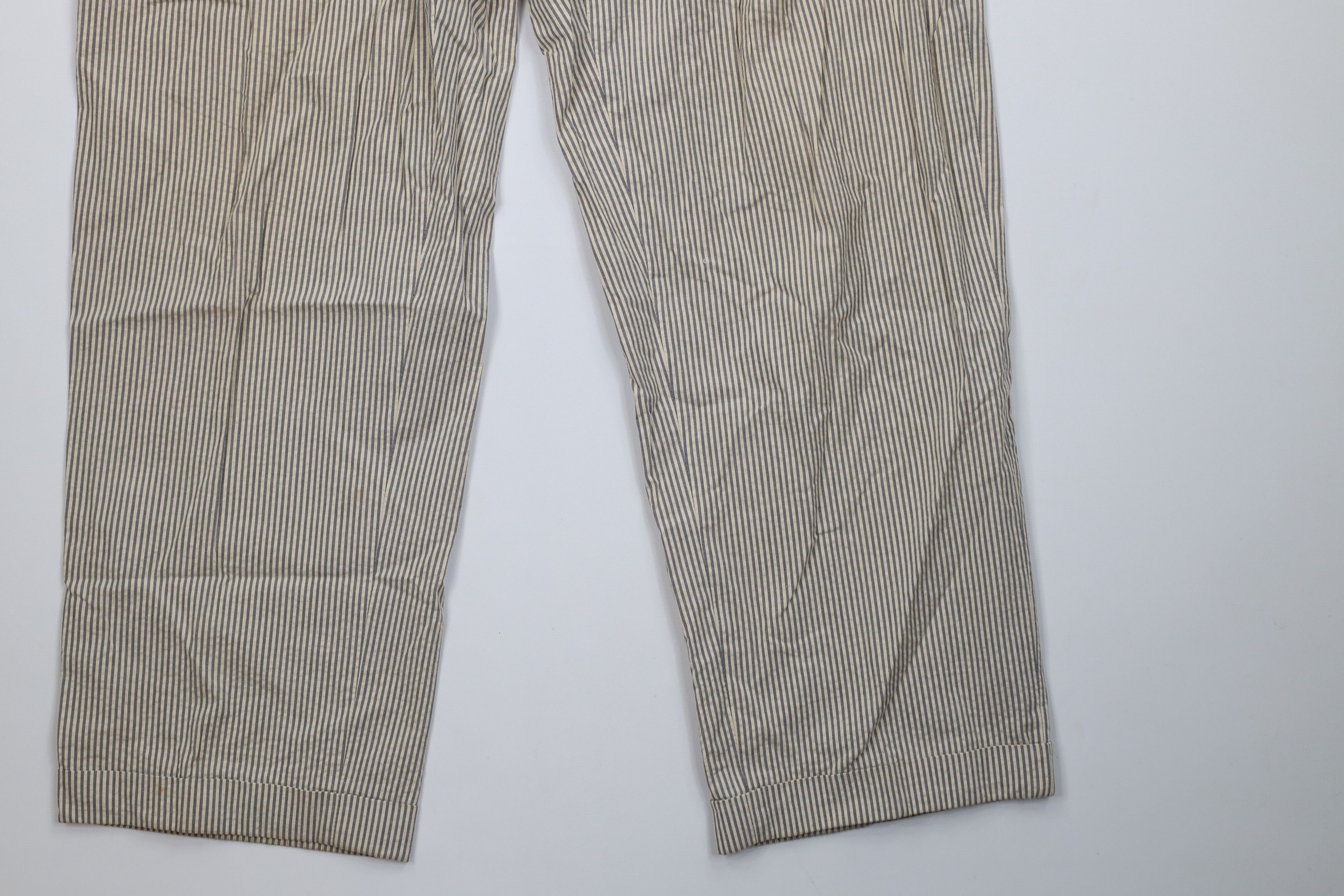 Polo Ralph Lauren Vintage 70s Ralph Lauren Seer Sucker Wide Leg Pants USA Size US 32 / EU 48 - 4 Thumbnail