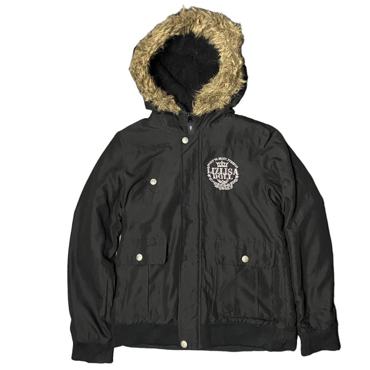 image of If Six Was Nine x Le Grande Bleu L G B Fur Hoodie Liz Lisa Doll Lgb Style in Black (Size Medium)