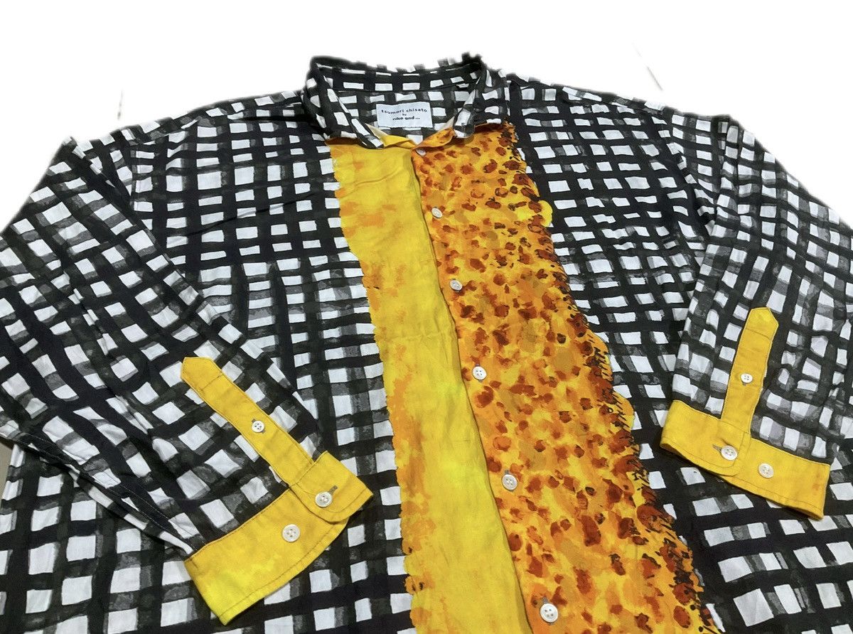 Issey Miyake 🔥Niko And Tsumori Chisato Check Leopard Shirt Oversized Size US XL / EU 56 / 4 - 5 Thumbnail