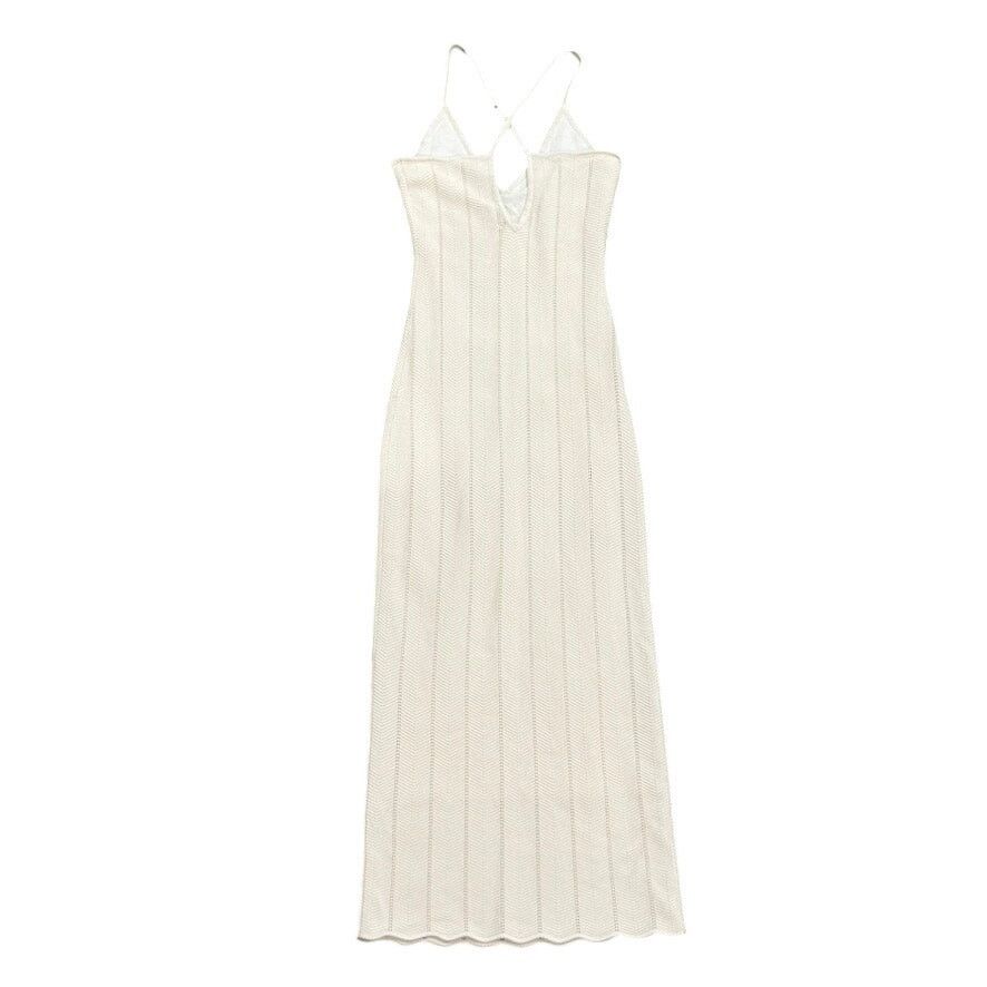 Ronny Kobo Ronny Kobo X RTR Crochet Knit Dress in Off-White, Size S Size S / US 4 / IT 40 - 7 Thumbnail