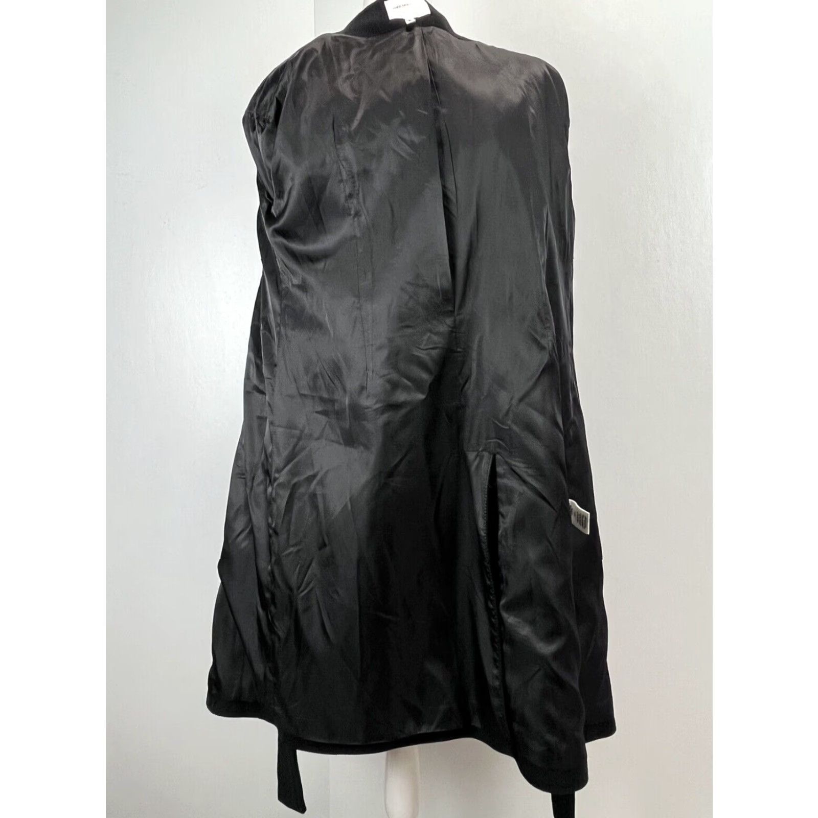 AVEC LES FILLES Avec Les Filles Black Coat Sz Medium Womens 1 Button Belted Hood Size M / US 6-8 / IT 42-44 - 6 Thumbnail