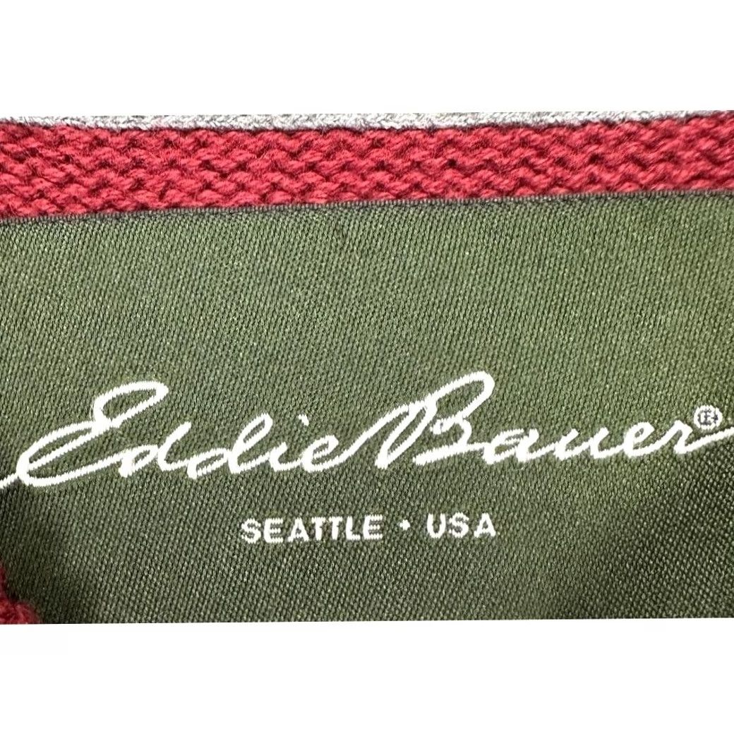 Eddie Bauer Eddie Bauer Mens Medium Sweater Henley Red Knit Cotton Lightweight Pullover Size US M / EU 48-50 / 2 - 5 Thumbnail