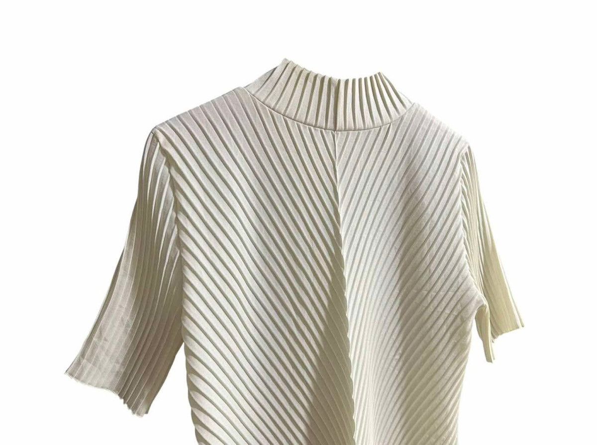 Japanese Brand 🔥Japanese Asymmetric Diagonal Pleats Tee Issey Miyake Style Size US L / EU 52-54 / 3 - 5 Thumbnail