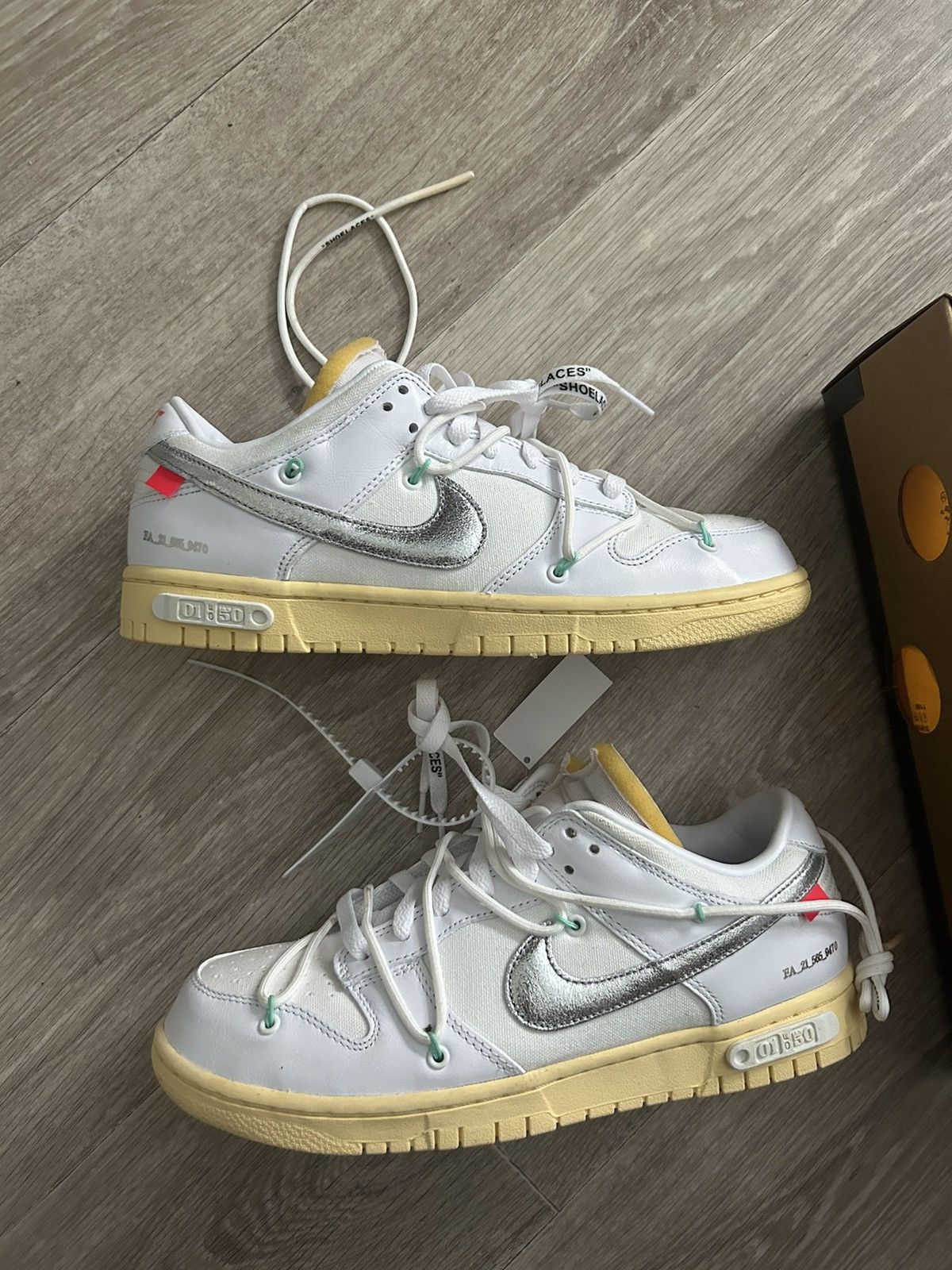 Nike × Off-White Nike Dunk x Off-White Lot 01/50 Size US 9 / EU 42 - 7 Thumbnail