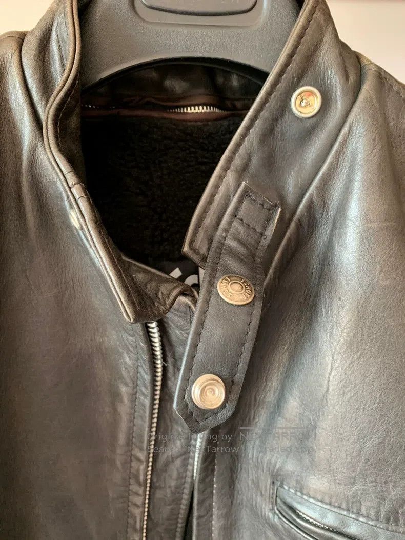 Schott Schott Leather jacket short coat Size US L / EU 52-54 / 3 - 3 Thumbnail