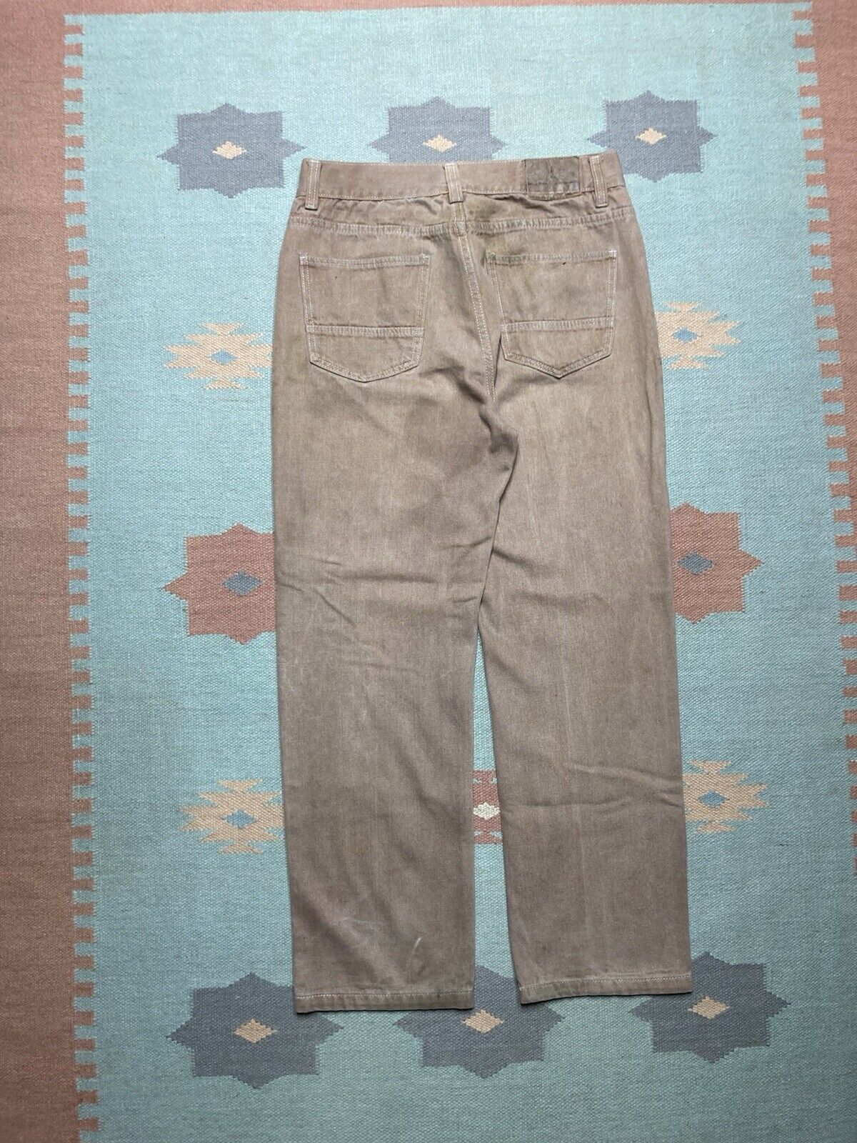Vintage VTG y2k baggy jeans godbody wide pipes skater tan 34x31 Size US 34 / EU 50 - 1 Thumbnail