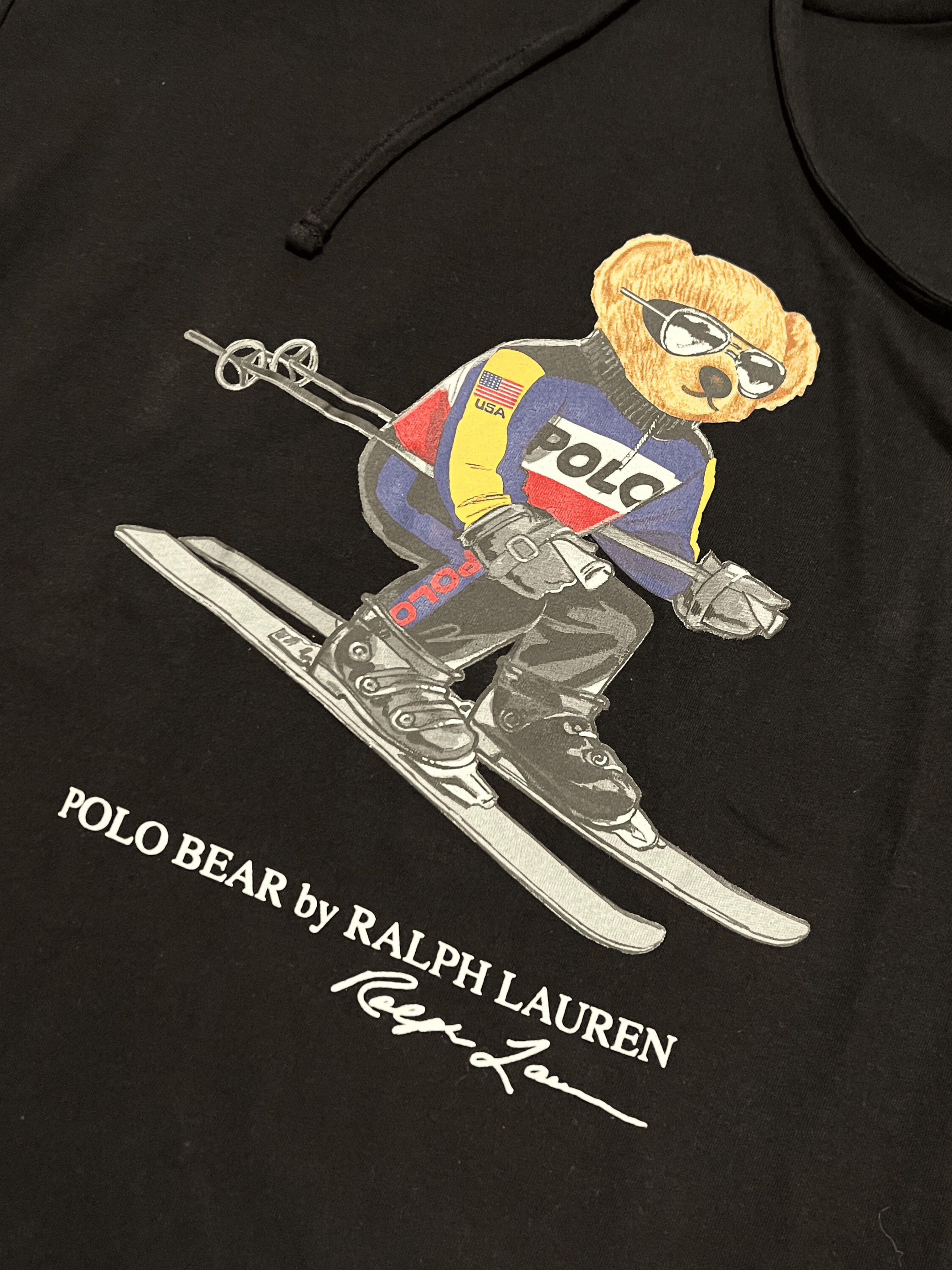 Polo Ralph Lauren Polo Ralph Lauren Black Alpine Ski Bear Long Sleeve T-Shirt Size US L / EU 52-54 / 3 - 3 Thumbnail