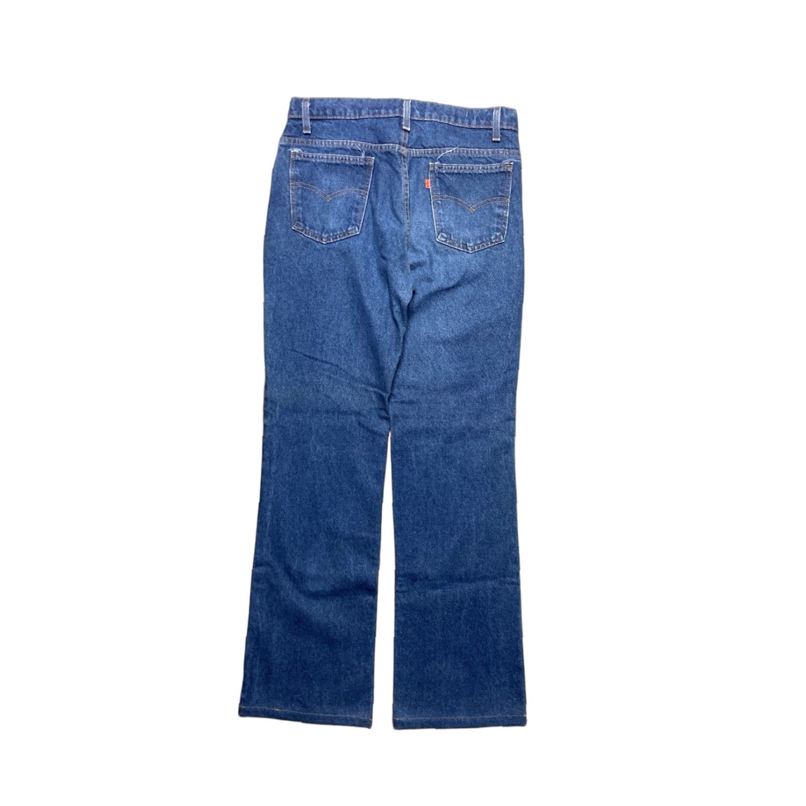 Levi's VINTAGE Levi’s 517 Jeans Bootcut Flare Leg Dark Wash Orange Tab 33x32 Mens 90s Jeans Size US 33 - 1 Thumbnail