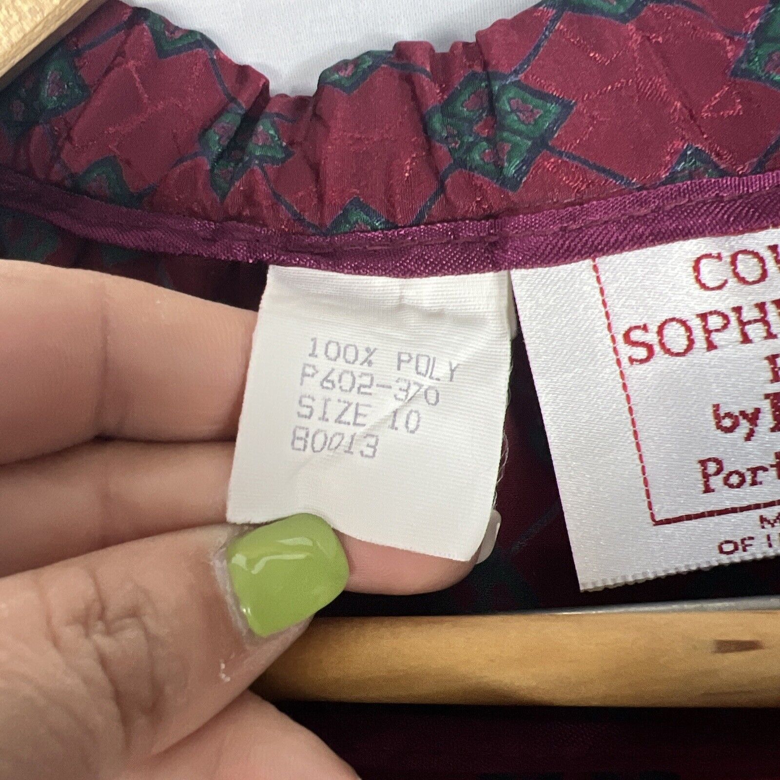 Pendleton Country Sophisticates Petite Pendleton Skirt Sz 10 Red VTG Size 32" / US 10 / IT 46 - 5 Thumbnail