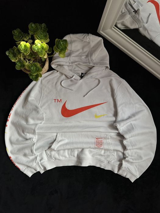 triple nike logo hoodie