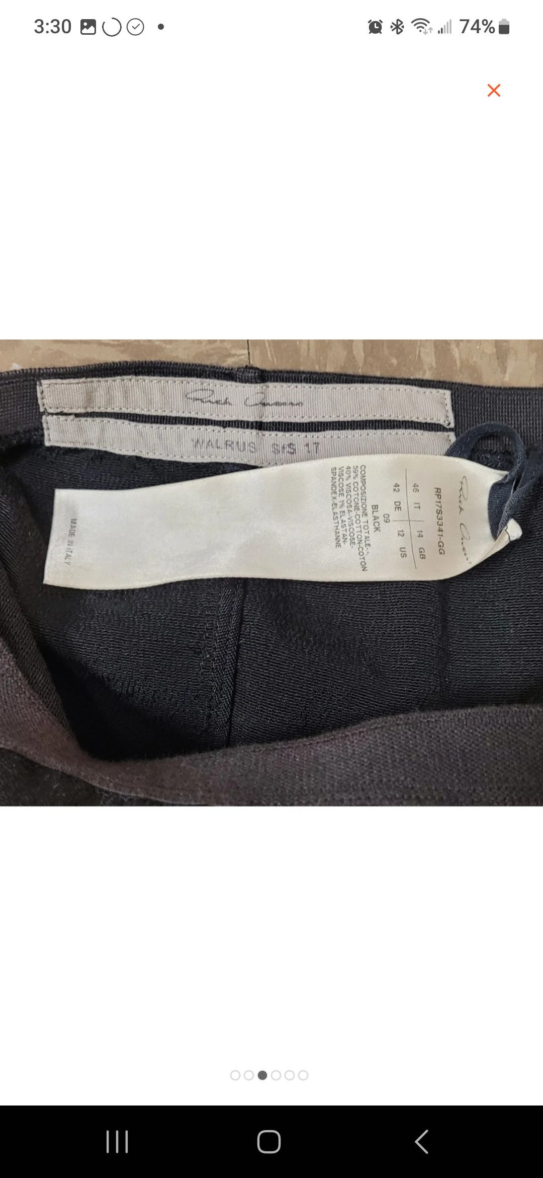 image of Rick Owens Pillar Midi Skirt in Black, Women's (Size 34)