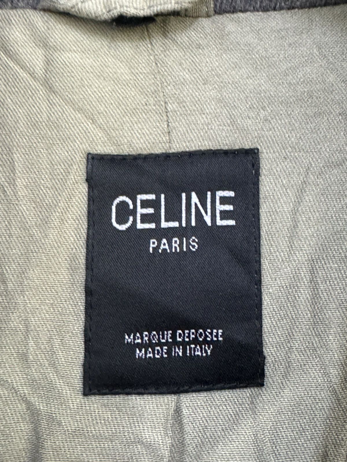 Celine × Designer × Vintage CELINE PARIS WOOL LONG JACKET ZIPPER UP Size US L / EU 52-54 / 3 - 10 Thumbnail