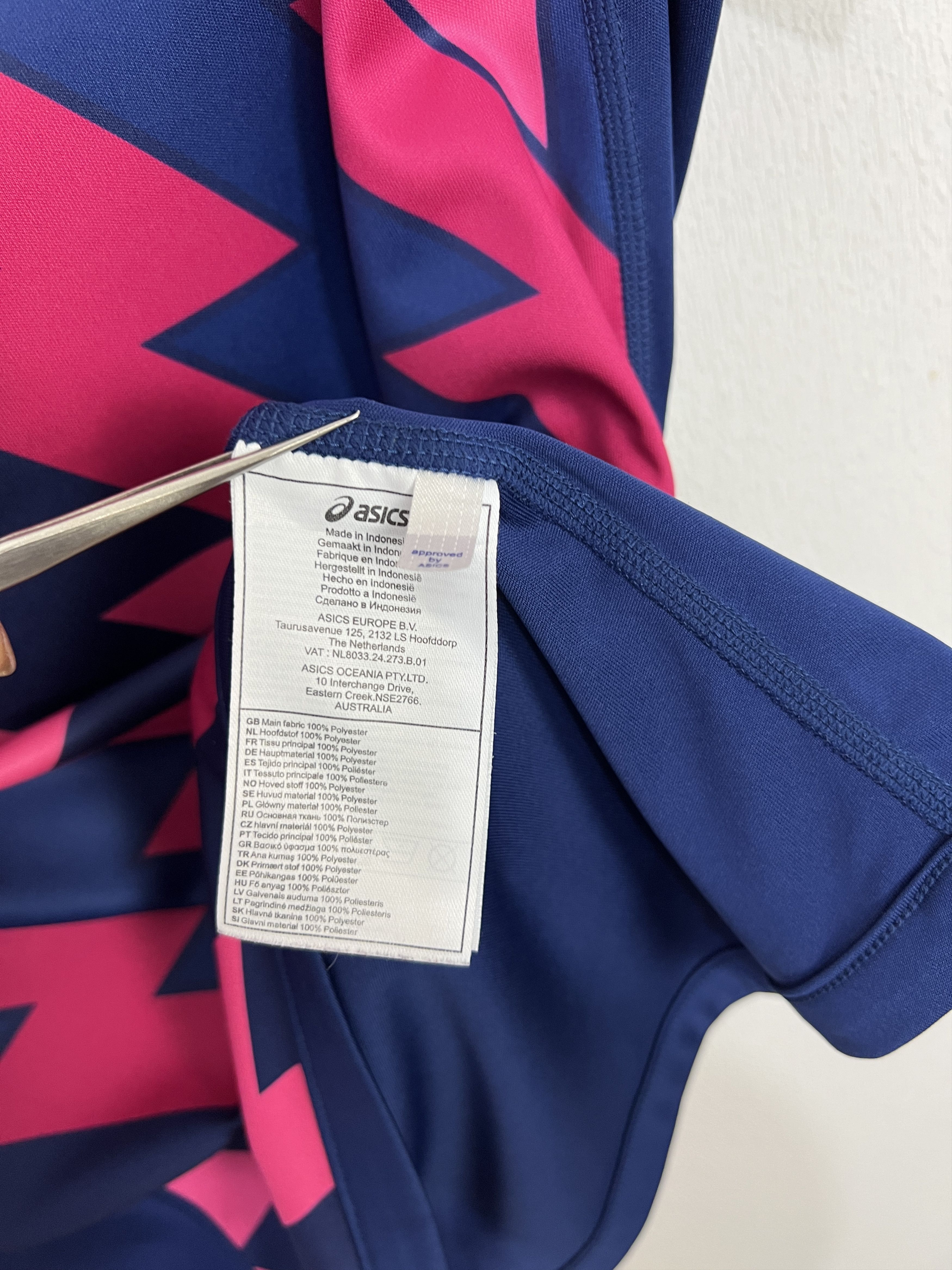 Asics Stade Francais Paris Rugby Union ASICS Mens Shirt Jersey Size US M / EU 48-50 / 2 - 9 Thumbnail