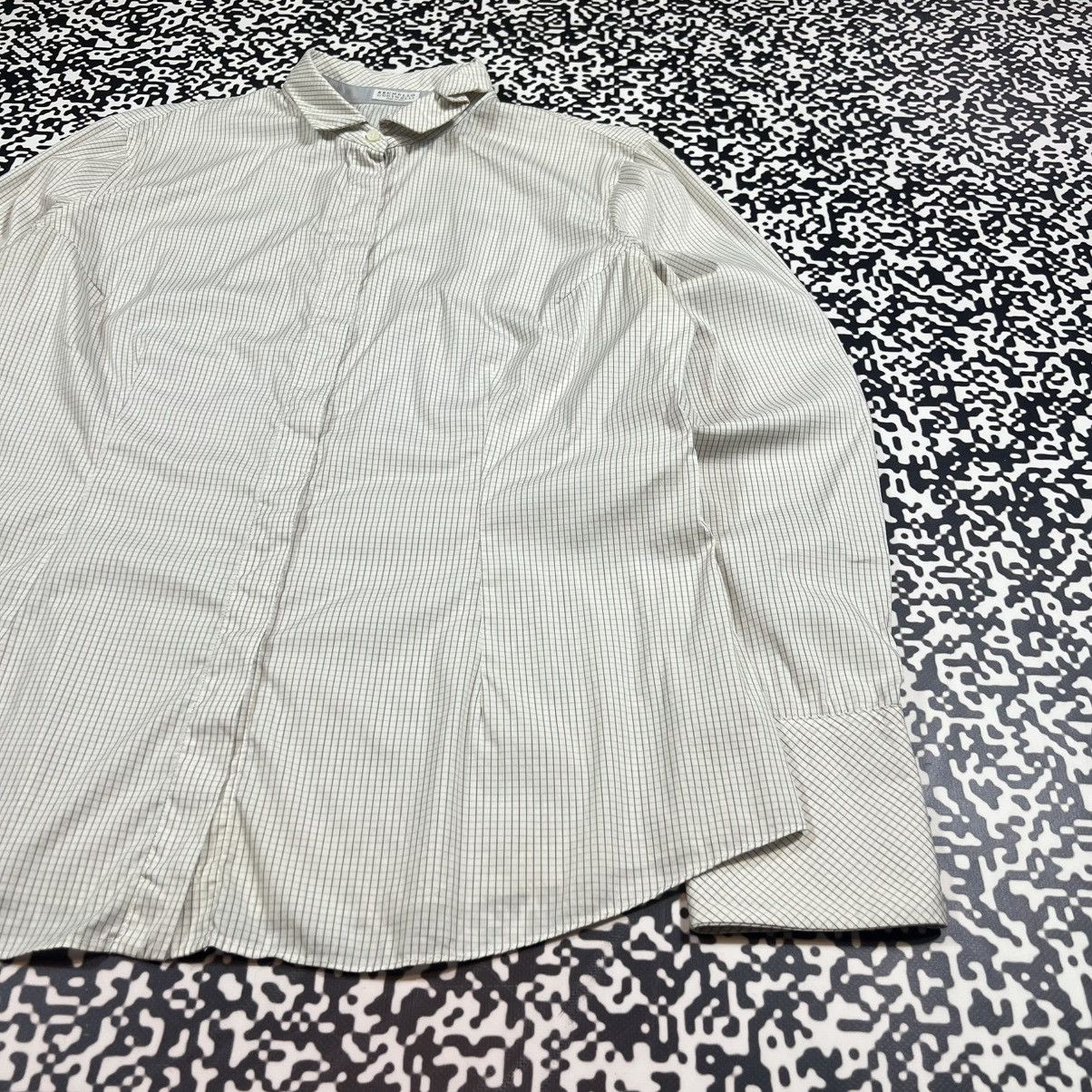 Brunello Cucinelli Vintage Y2K Brunello Cucinelli Luxury Retro Checked Shirt Size XL / US 12-14 / IT 48-50 - 6 Thumbnail