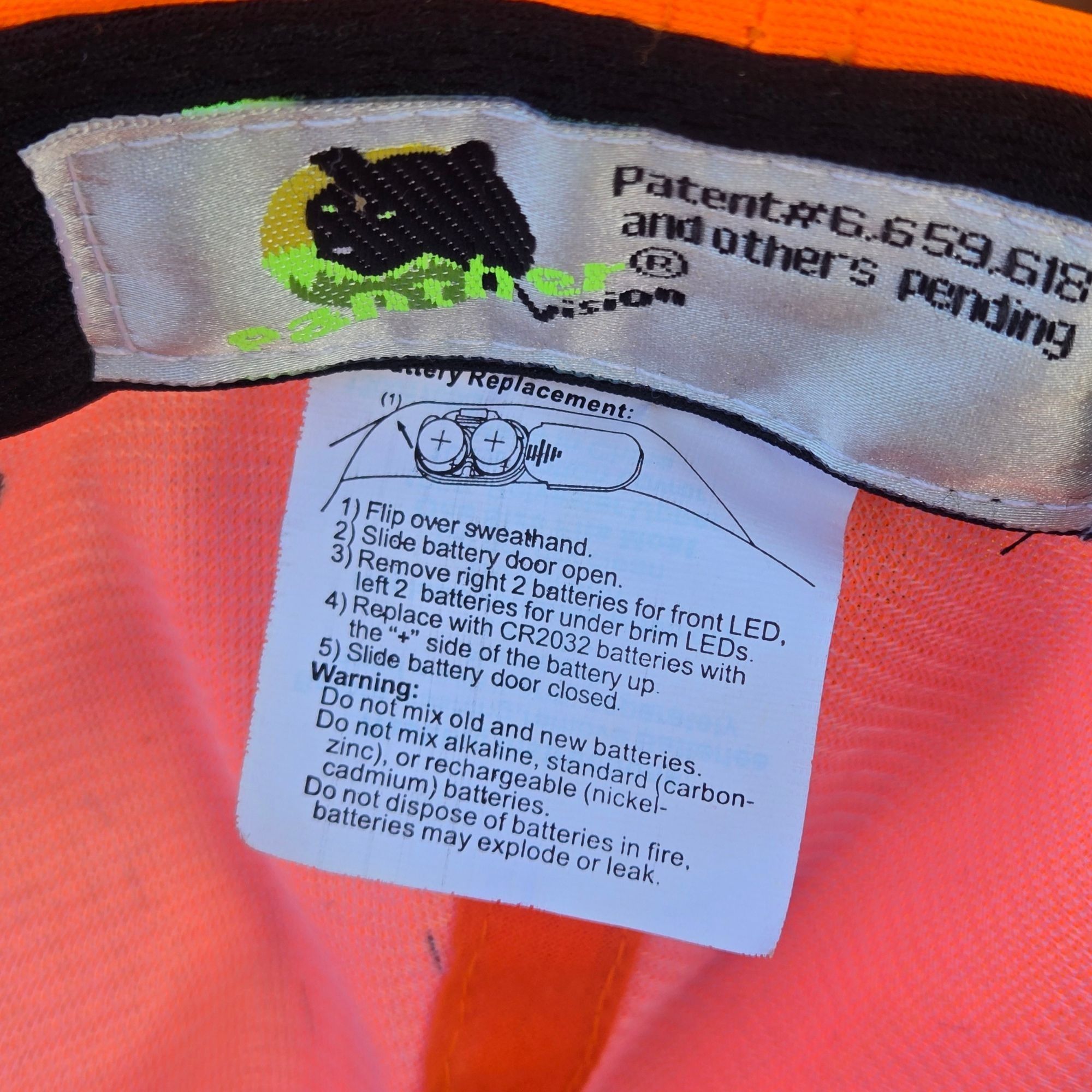 Other Gander Mountain Blaze Orange LED Hat Adjustable Panther Visi Size ONE SIZE - 8 Thumbnail