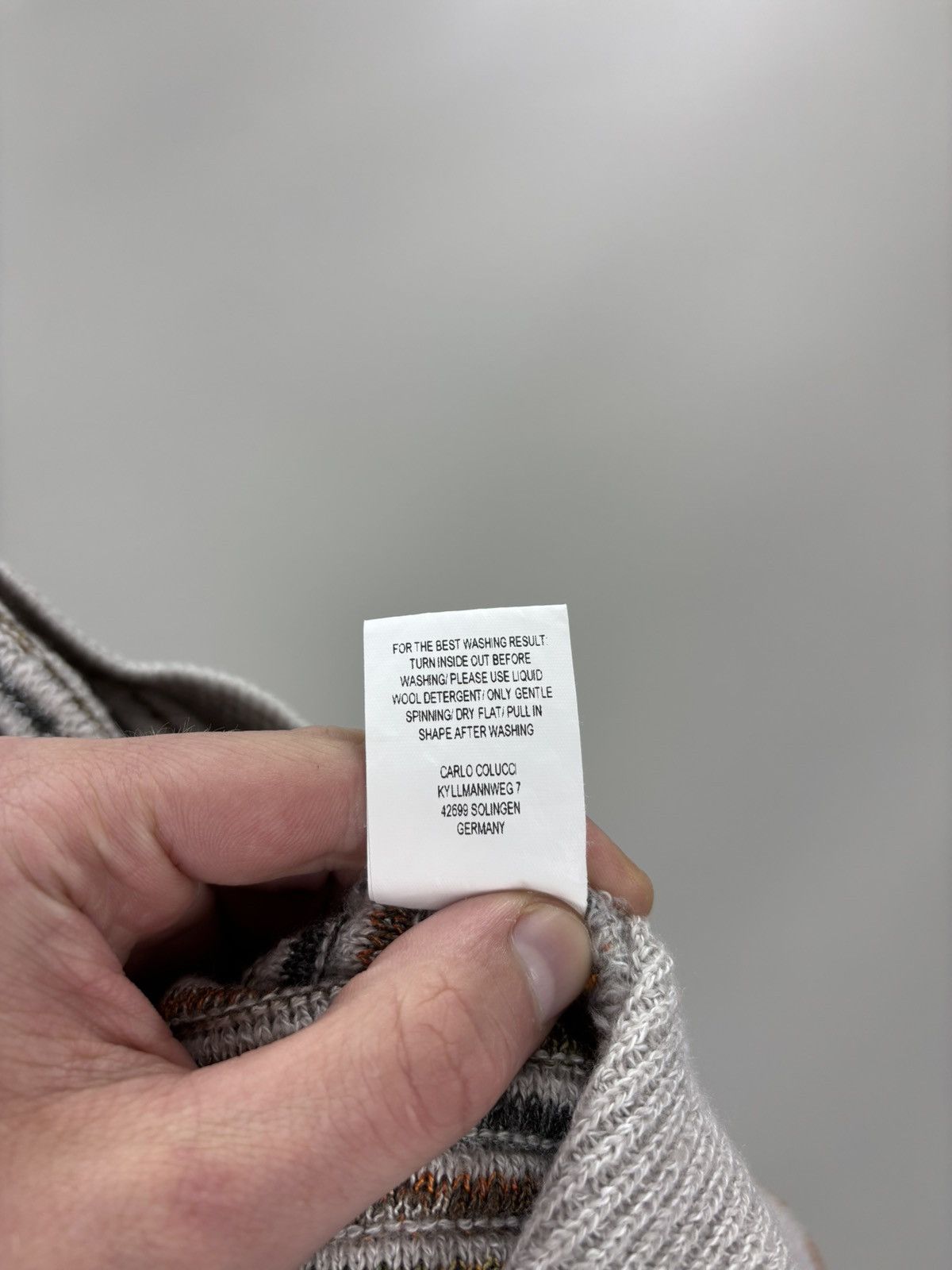 Carlo Colucci Mens sweater Carlo Colucci Size XXL/XXXL Color Gray Size US XXL / EU 58 / 5 - 12 Thumbnail