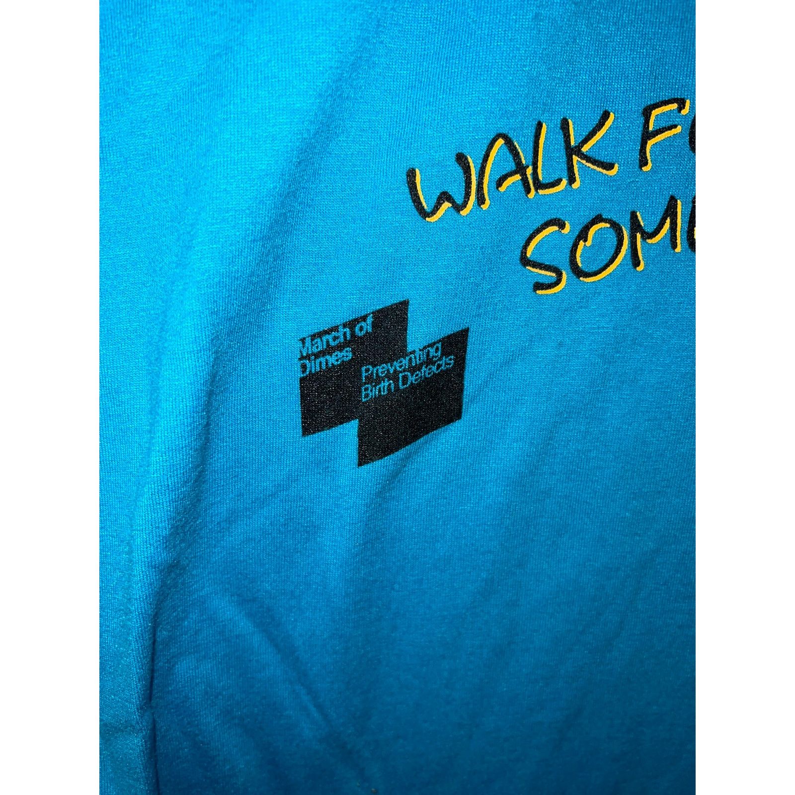 Jerzees Vintage Walk America Shirt Walk Blue Tee Graphic VTG 90s XL Size US XL / EU 56 / 4 - 4 Thumbnail
