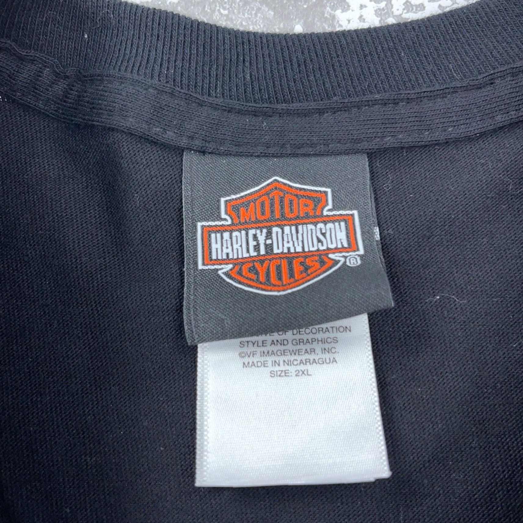 Harley Davidson Harley-Davidson Shirt Men XL Black Tee Graphic Print 80s Retro Biker Motorcycle USA Logo Mens Size US XL / EU 56 / 4 - 3 Thumbnail